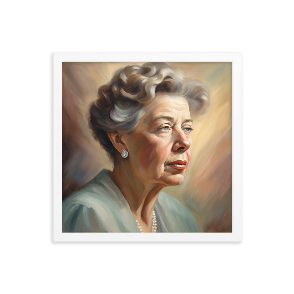 Eleanor Roosevelt Portrait on Matte Paper Framed Poster - Concordia Style Boutique