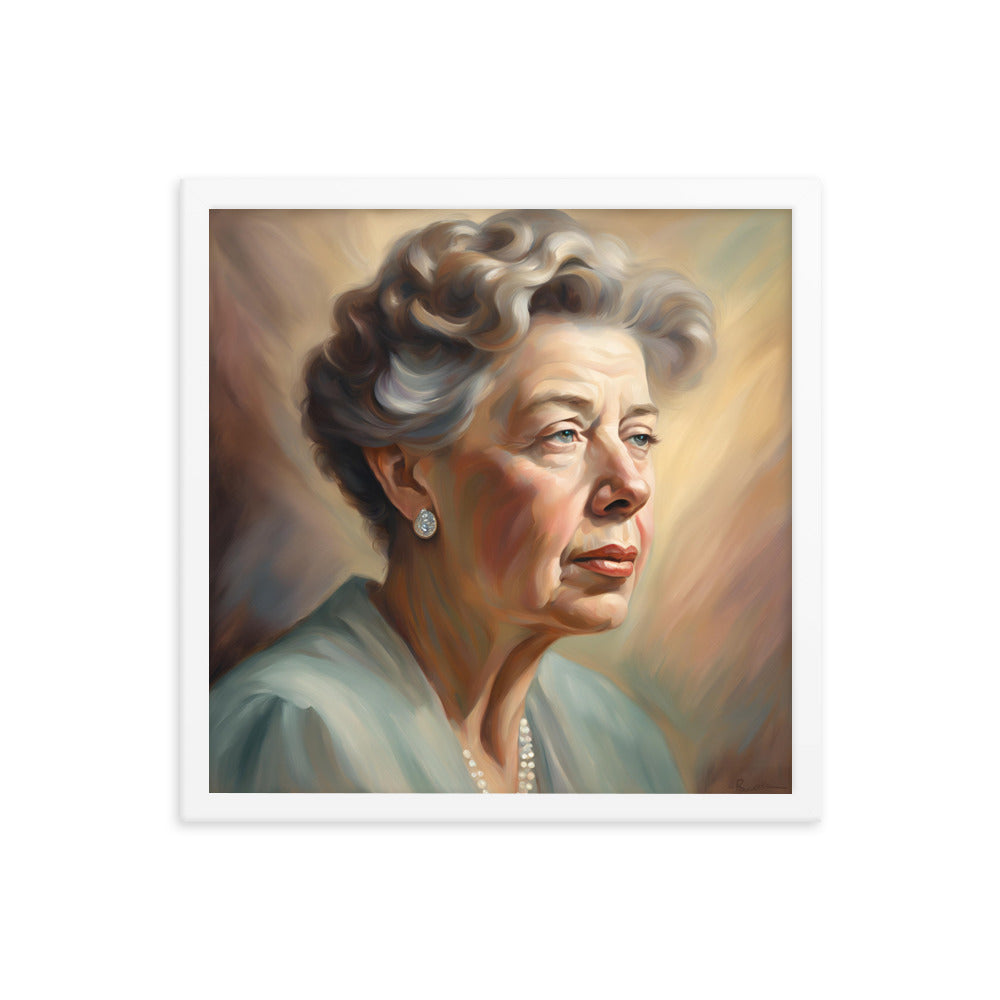 Eleanor Roosevelt Portrait on Matte Paper Framed Poster - Concordia Style Boutique