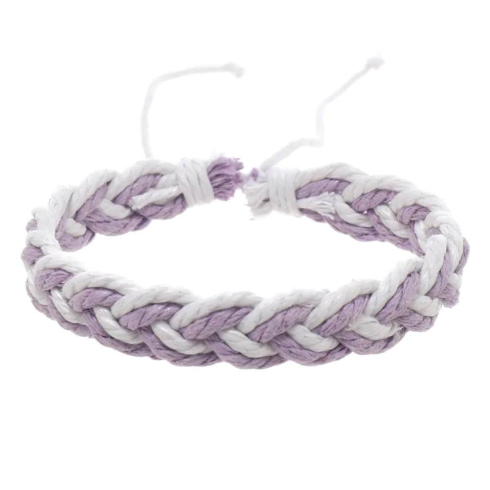 Handwoven Cotton String Bracelet in Artistic Style - Concordia Style Boutique