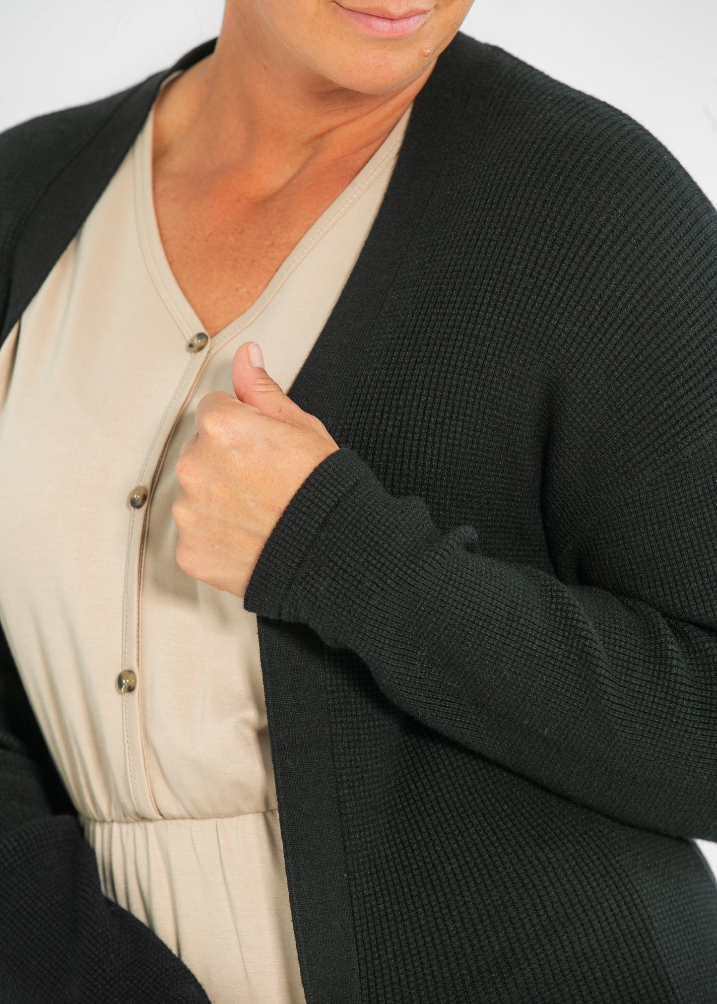 Essential Waffle Knit Cardigan - Concordia Style Boutique