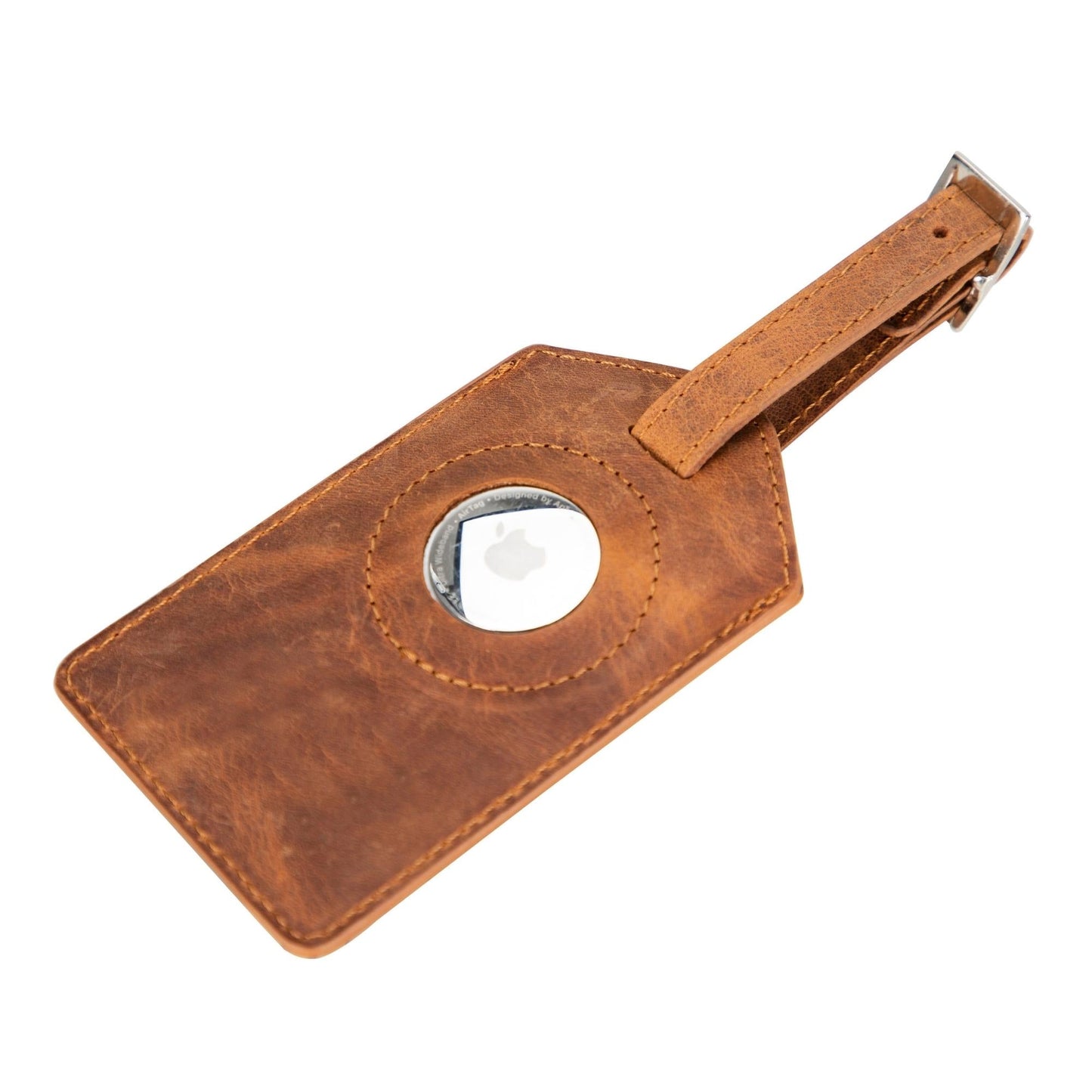 Estes Genuine Leather Luggage Tag with AirTag Slot - Concordia Style Boutique