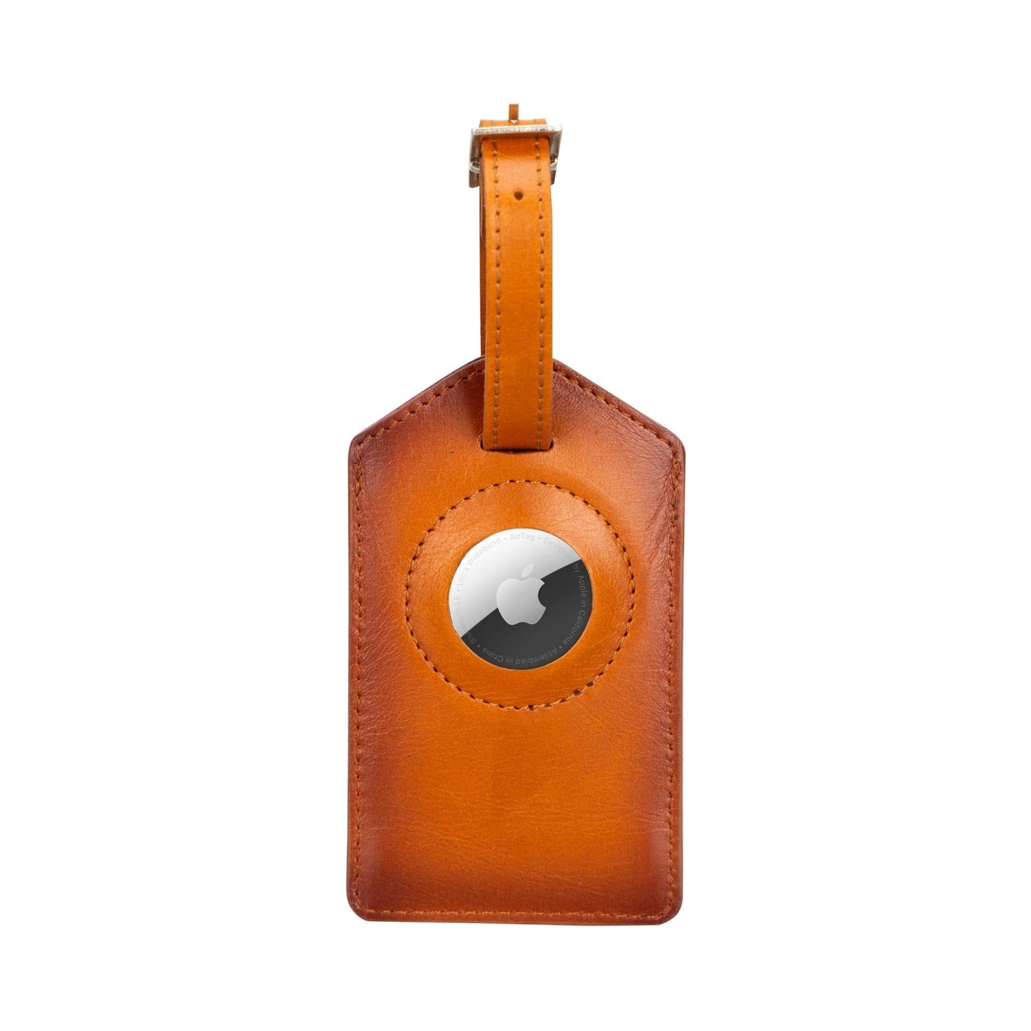 Estes Genuine Leather Luggage Tag with AirTag Slot - Concordia Style Boutique
