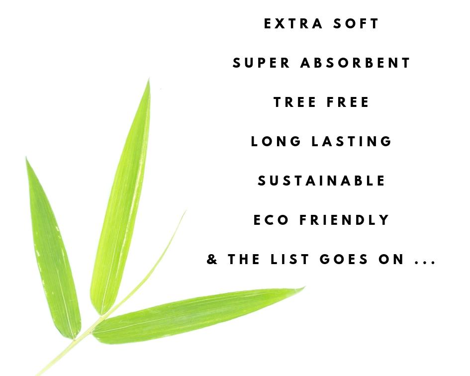 Reusable Bamboo Kitchen Paper Towels - Tree-Free, Eco-Friendly Rolls, 4-Pack - Concordia Style Boutique