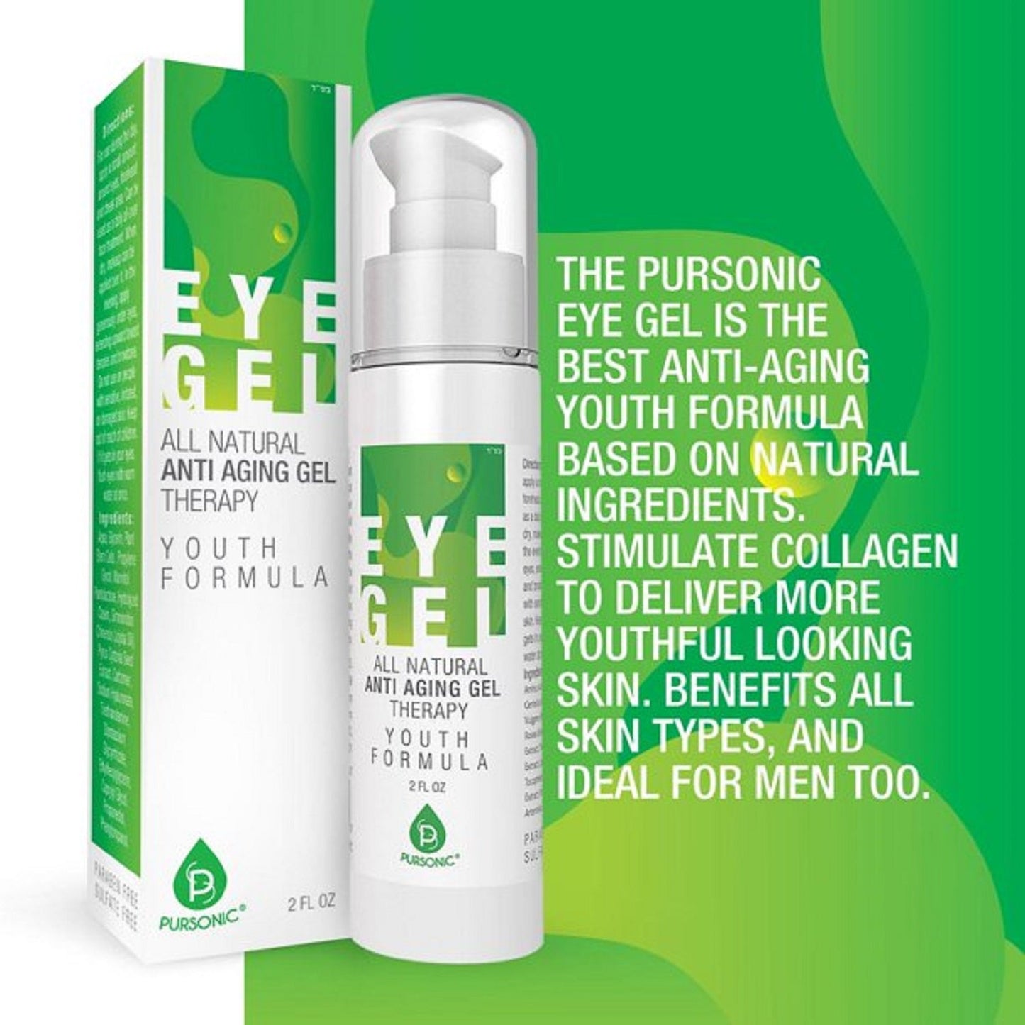 All Natural Professional Anti Aging Eye Gel 2 Oz - Concordia Style Boutique