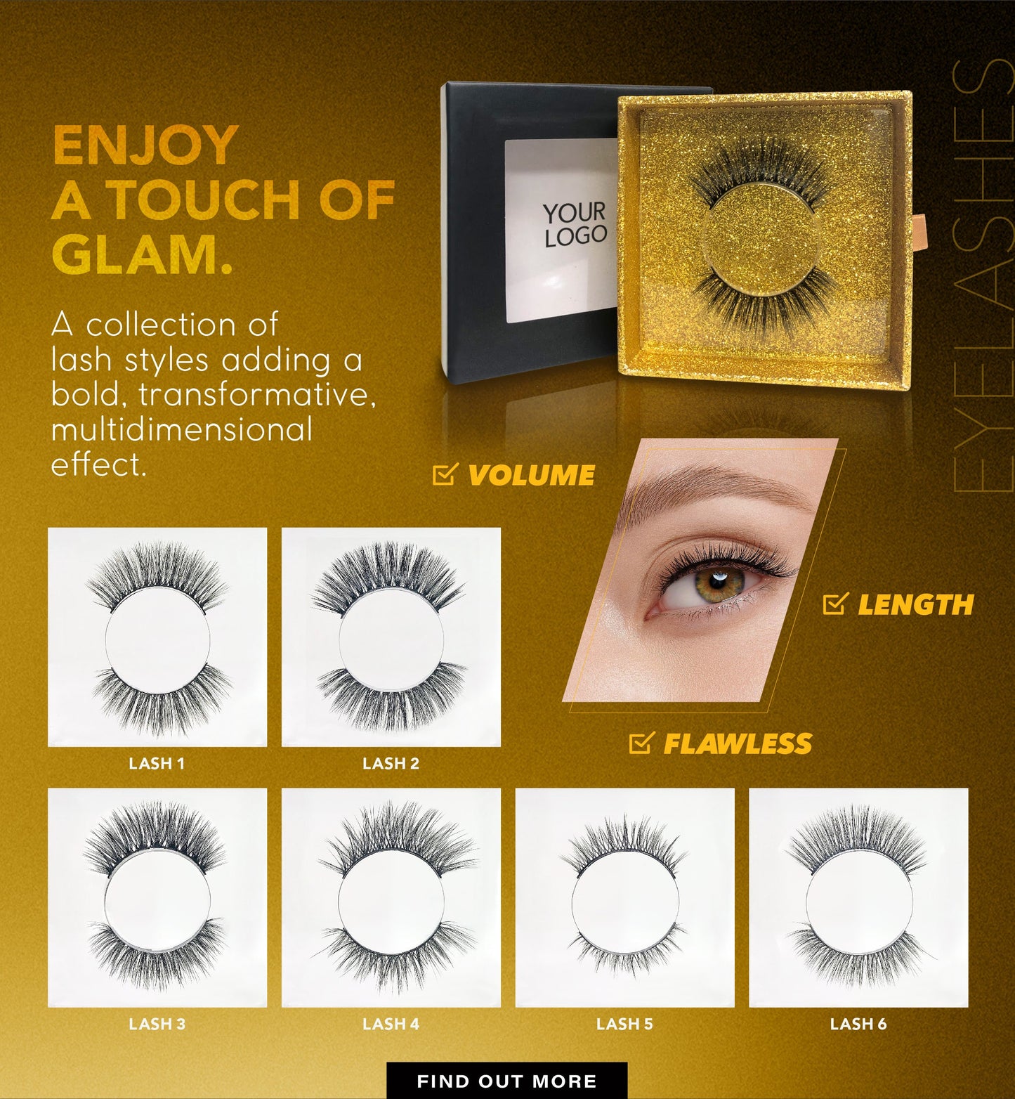 Eyelashes - You Complete Me - Faux Mink - Premium Eyelashes from Concordia Style Boutique - Just $9.98! Shop now at Concordia Style Boutique