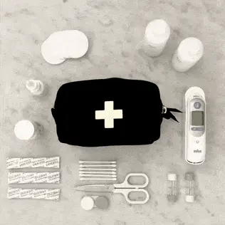 First Aid Organizing Pouch, Black - Concordia Style Boutique