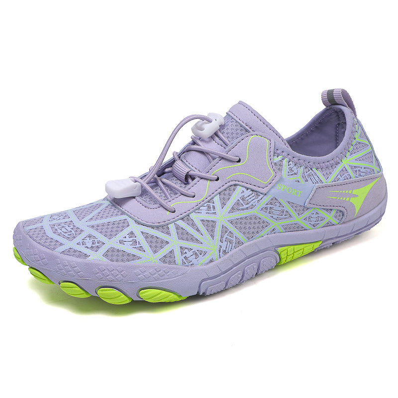 Elastic Lock Laces Mesh Contrast Breathable Athletic - Premium shoes from Concordia Style Boutique - Just $38.06! Shop now at Concordia Style Boutique