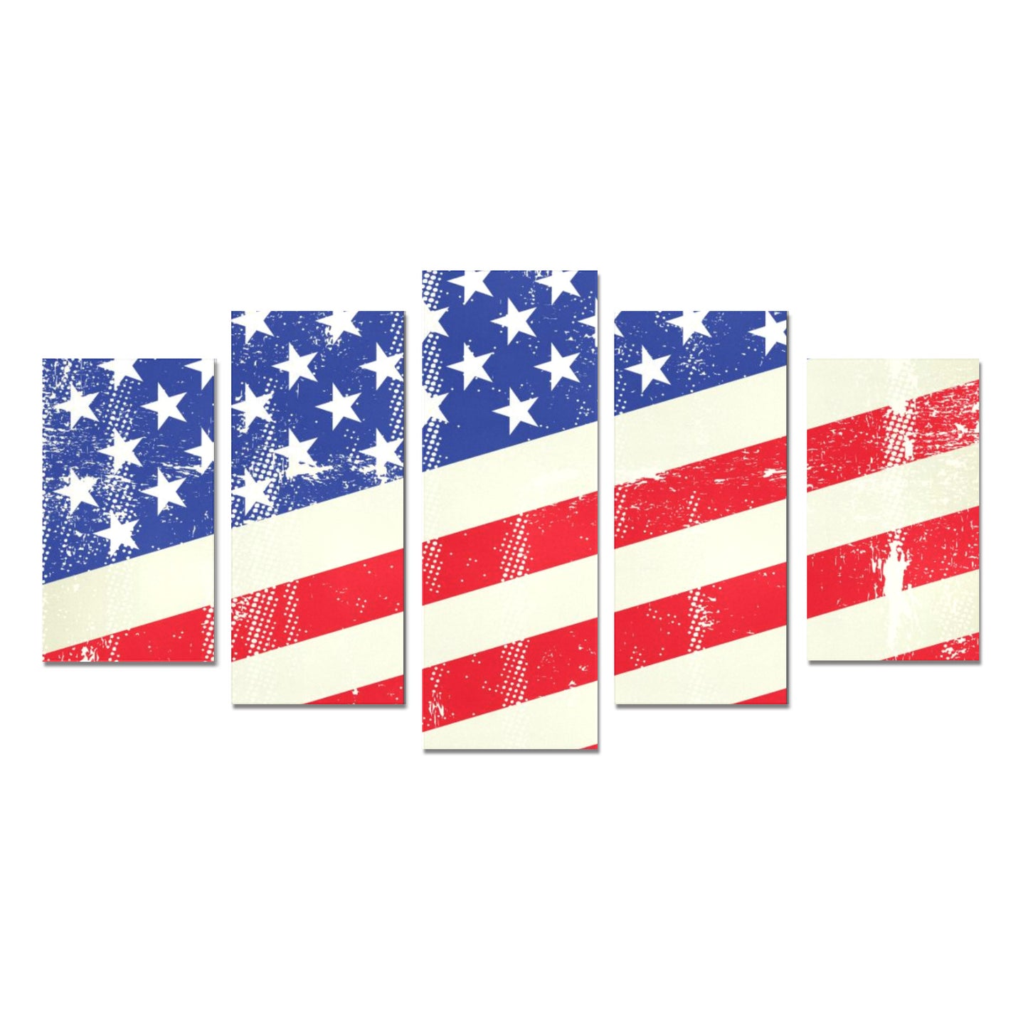 Canvas Wall Art Prints (No Frame) 5-Pieces/Set A -"Americana" - Premium Canvas Wall Art Prints from Concordia Style Boutique - Just $36.50! Shop now at Concordia Style Boutique