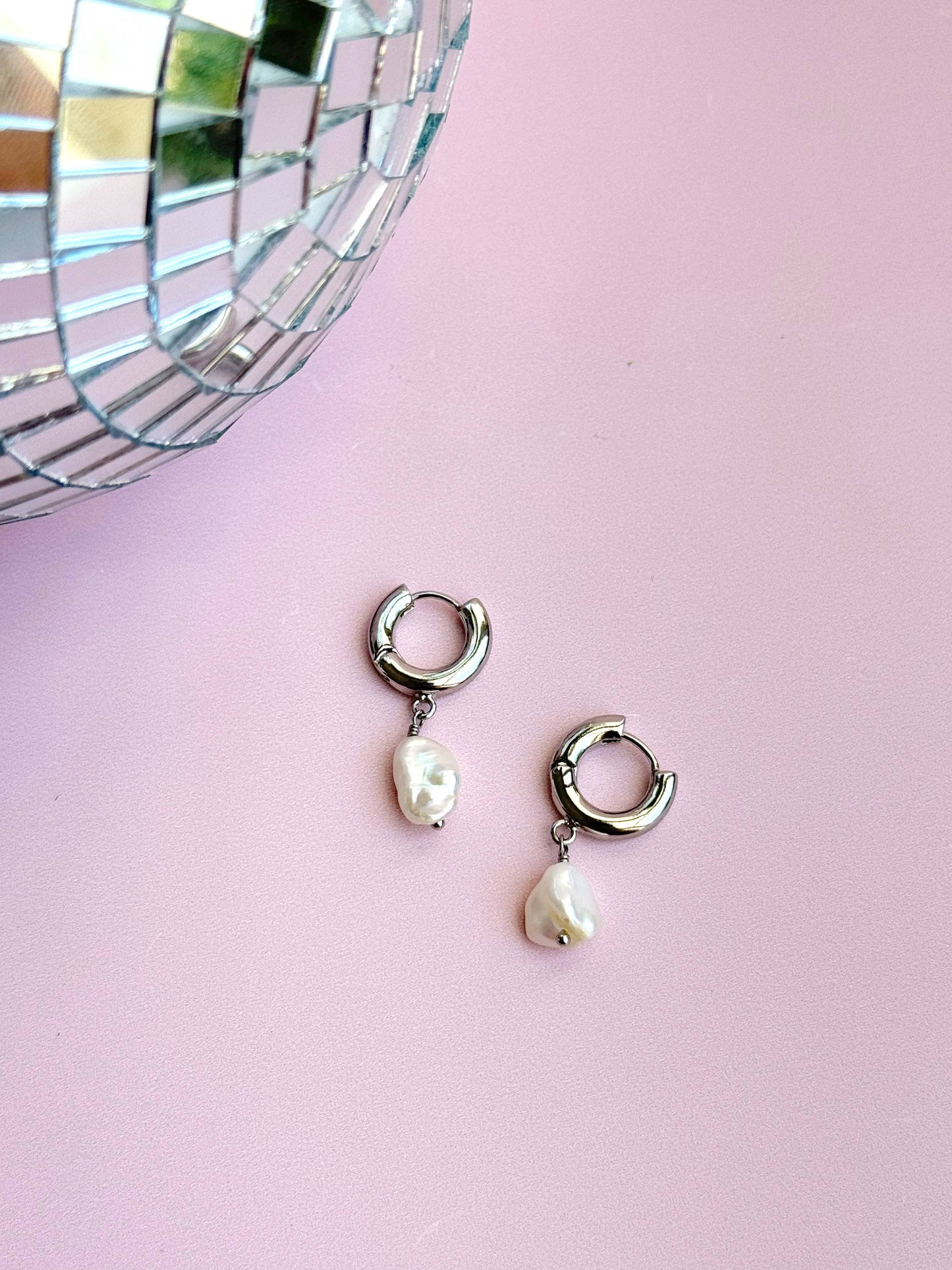 Thalassa Pearl Hoops - Concordia Style Boutique