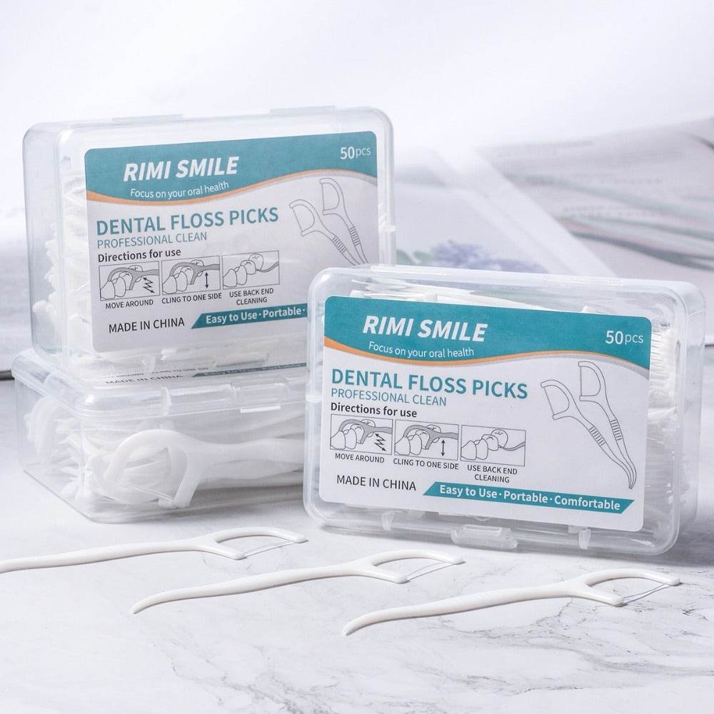 Dental Floss Picks - 50 pcs - Concordia Style Boutique