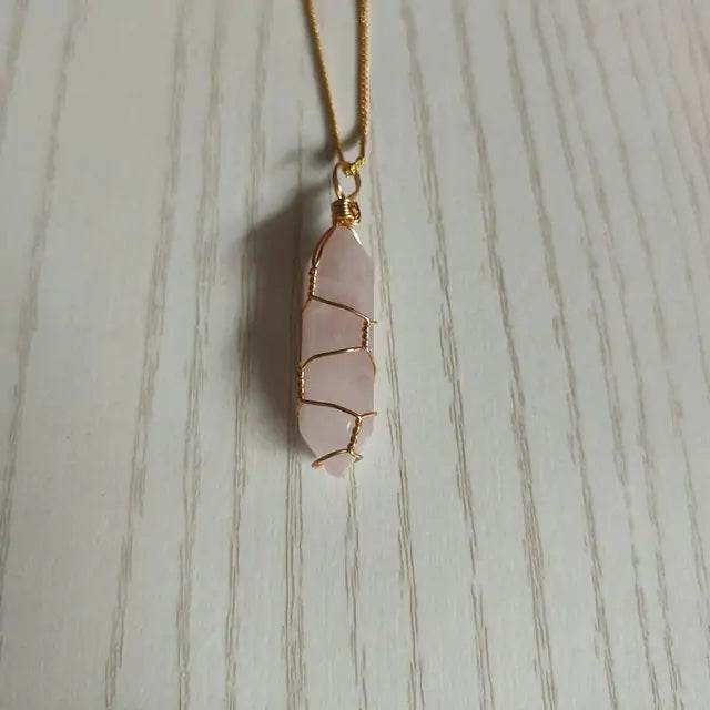Natural Stone Pendant Necklace - Concordia Style Boutique