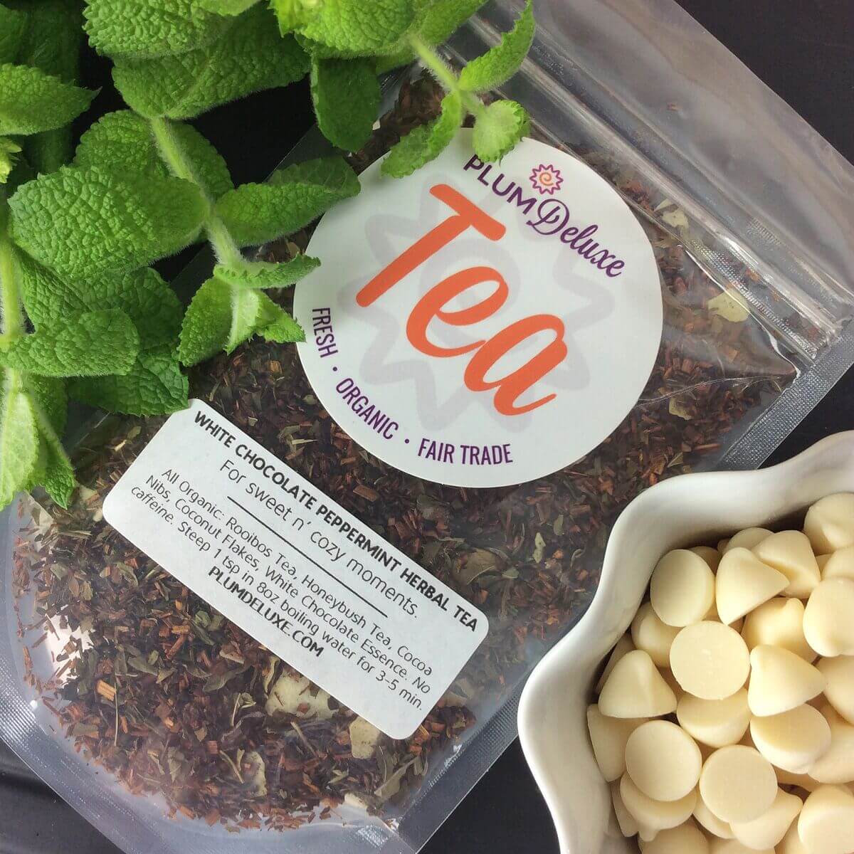 White Chocolate Peppermint Herbal Tea - Concordia Style Boutique