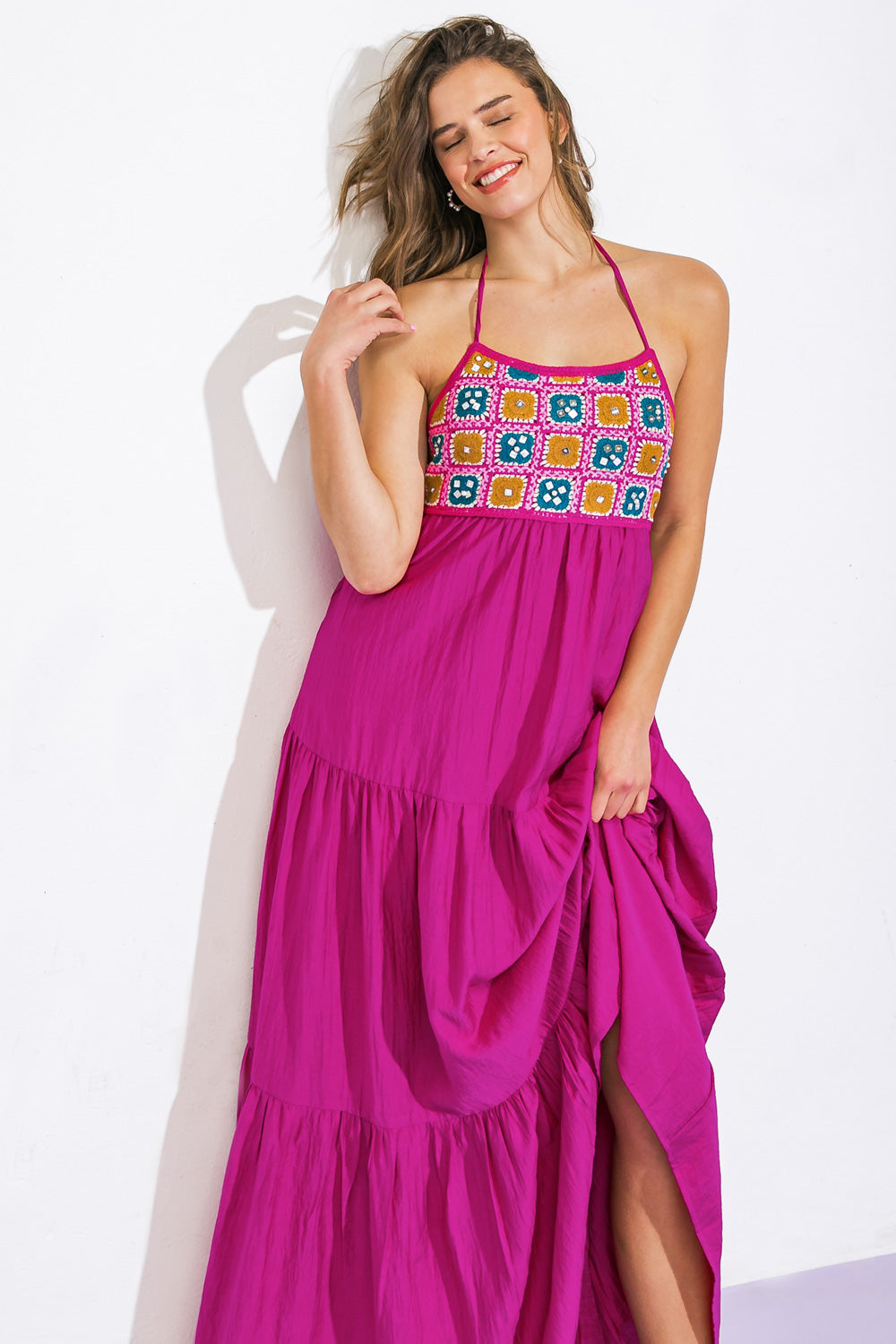 AFTER PARTY WOVEN MIDI DRESS - Concordia Style Boutique