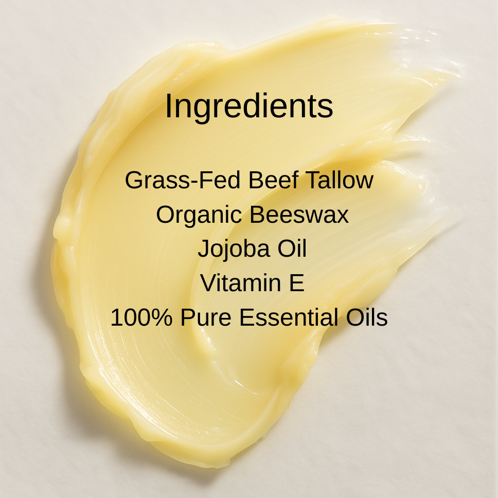 Vanilla Tallow Lip Balm – .35 oz Travel Size