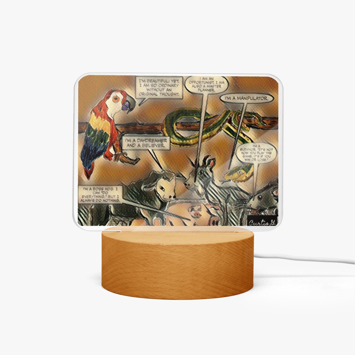 Acrylic Plaque with Stand - "Our Gang I" - Premium Acrylics from Concordia Style Boutique - Just $12.75! Shop now at Concordia Style Boutique