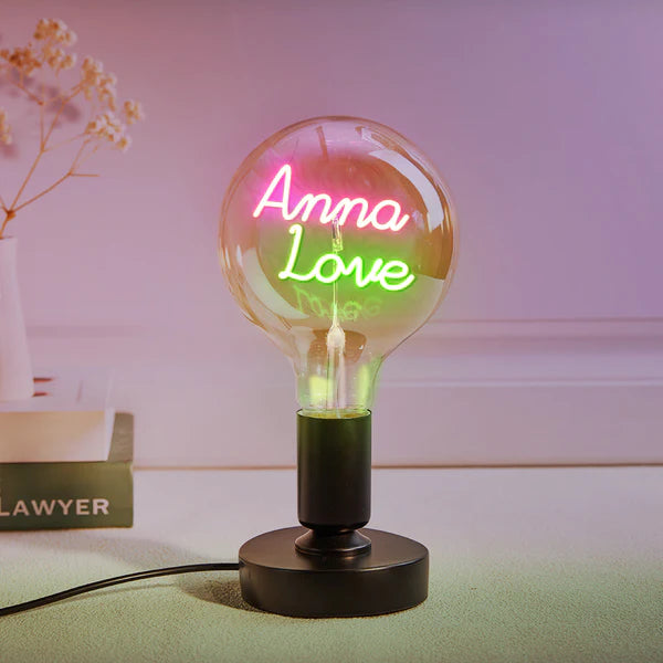 Personalized Custom Vintage Edison Led Filament Modeling Lamp with Custom Text - Soft Light Bulbs- Decorative Colorful Lights Led - Personalized Gift - Premium Lamp from Concordia Style Boutique - Just $25.20! Shop now at Concordia Style Boutique