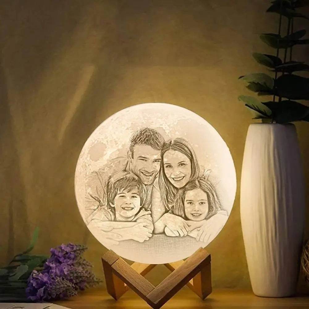 Customize Yourself - 3D Printed Photo Lunar Light Moon Lamp - Concordia Style Boutique