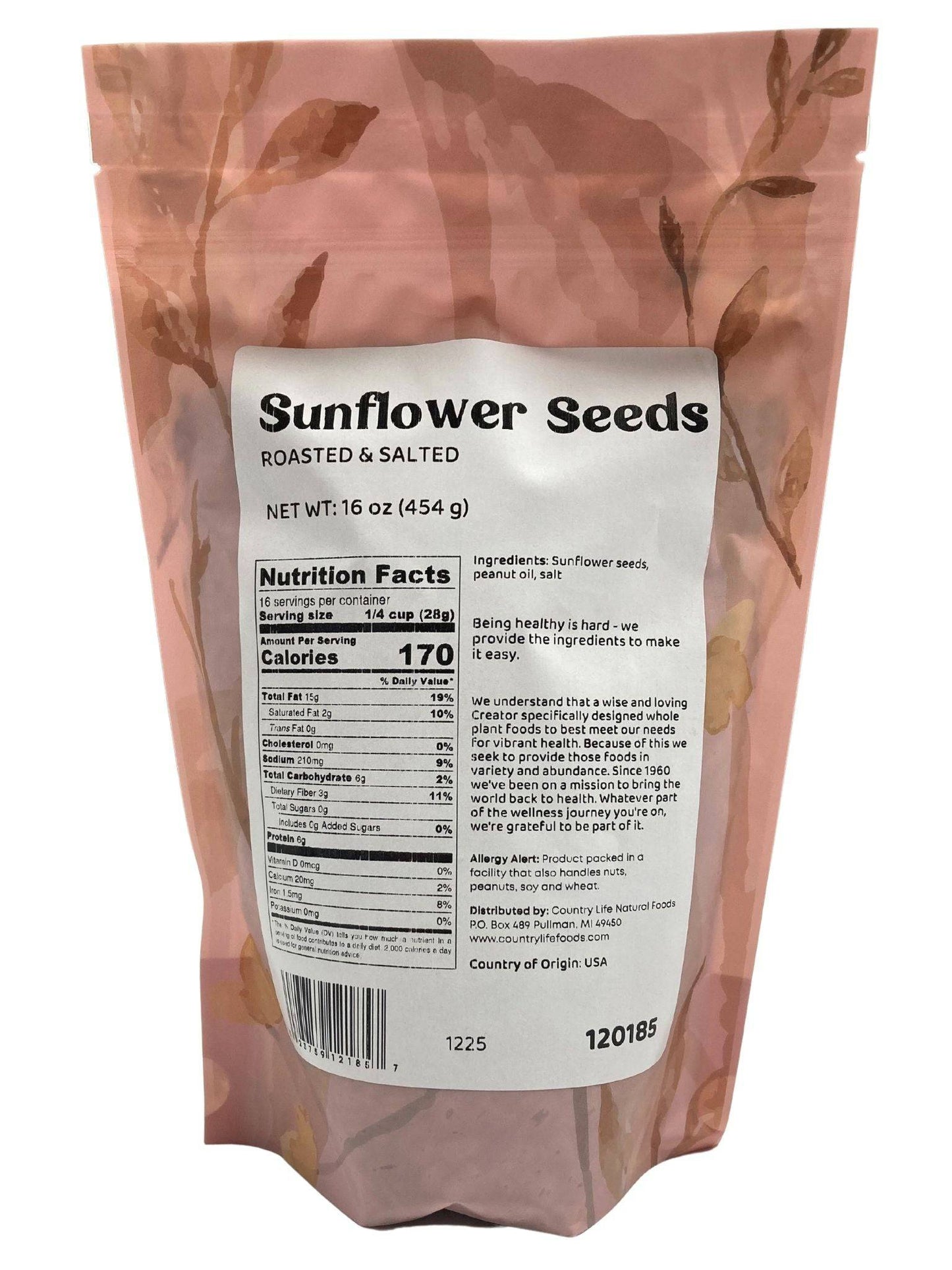 Sunflower Seeds, Roasted, Salted - Concordia Style Boutique