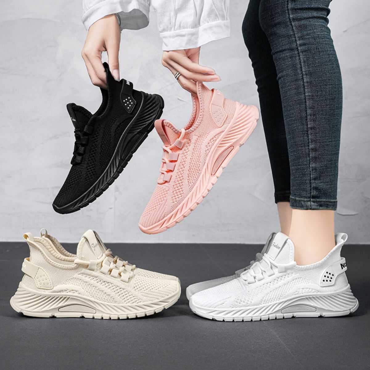 Lace Up Mesh Breathable Athletic - Premium shoes from Concordia Style Boutique - Just $22.56! Shop now at Concordia Style Boutique