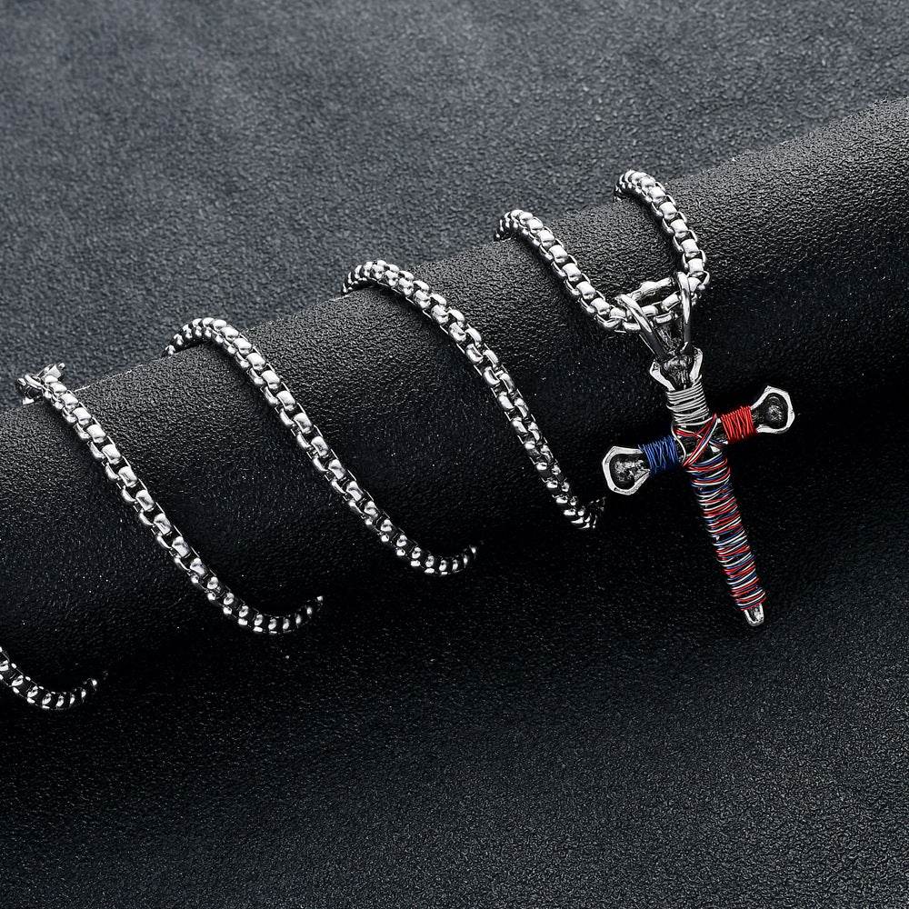Personalized Nail Cross Pendant Men's Necklace - Concordia Style Boutique