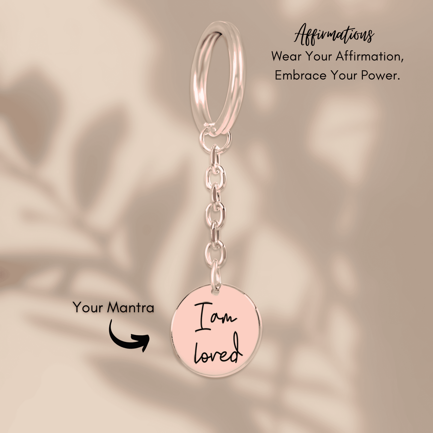 Affirmations Coin Keychain - Concordia Style Boutique