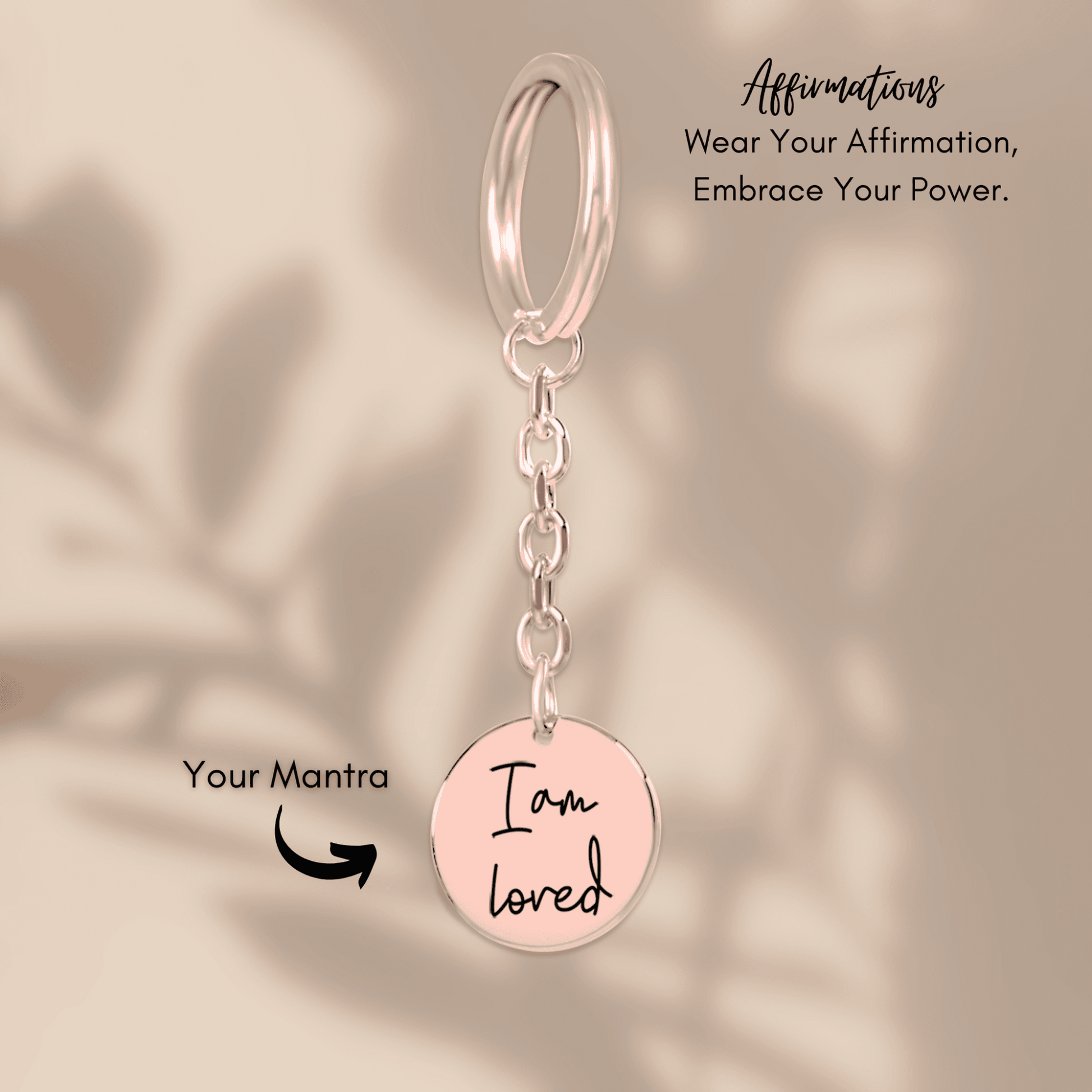 Affirmations Coin Keychain - Concordia Style Boutique