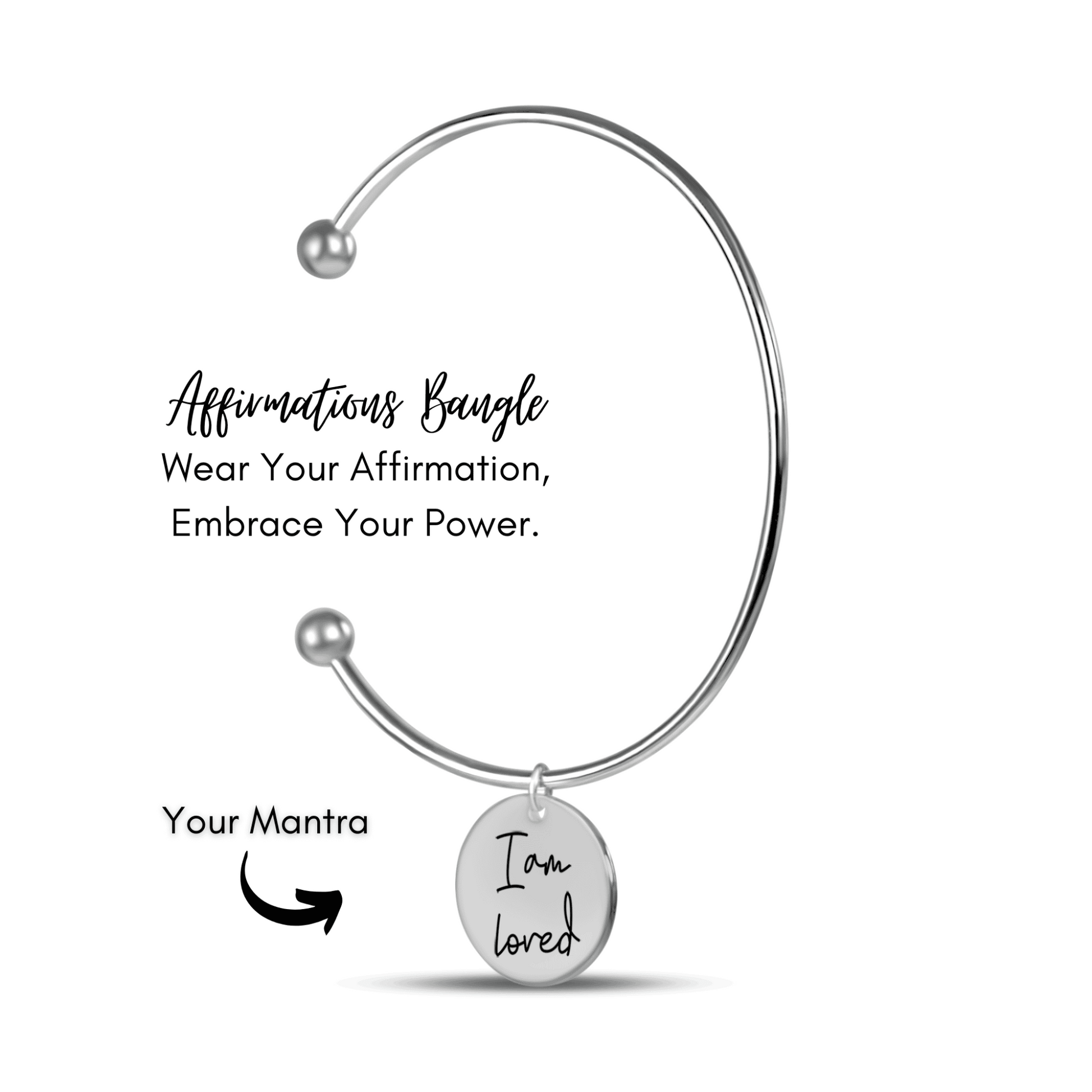Affirmation Coin Bangle - Concordia Style Boutique