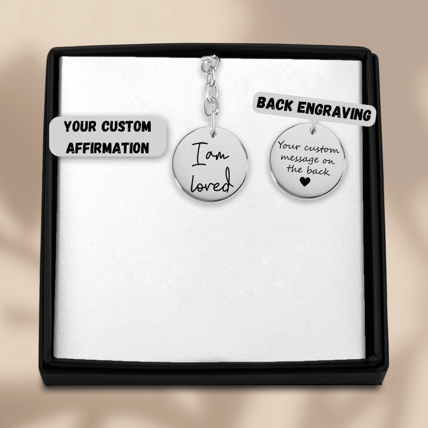Affirmations Coin Keychain - Concordia Style Boutique