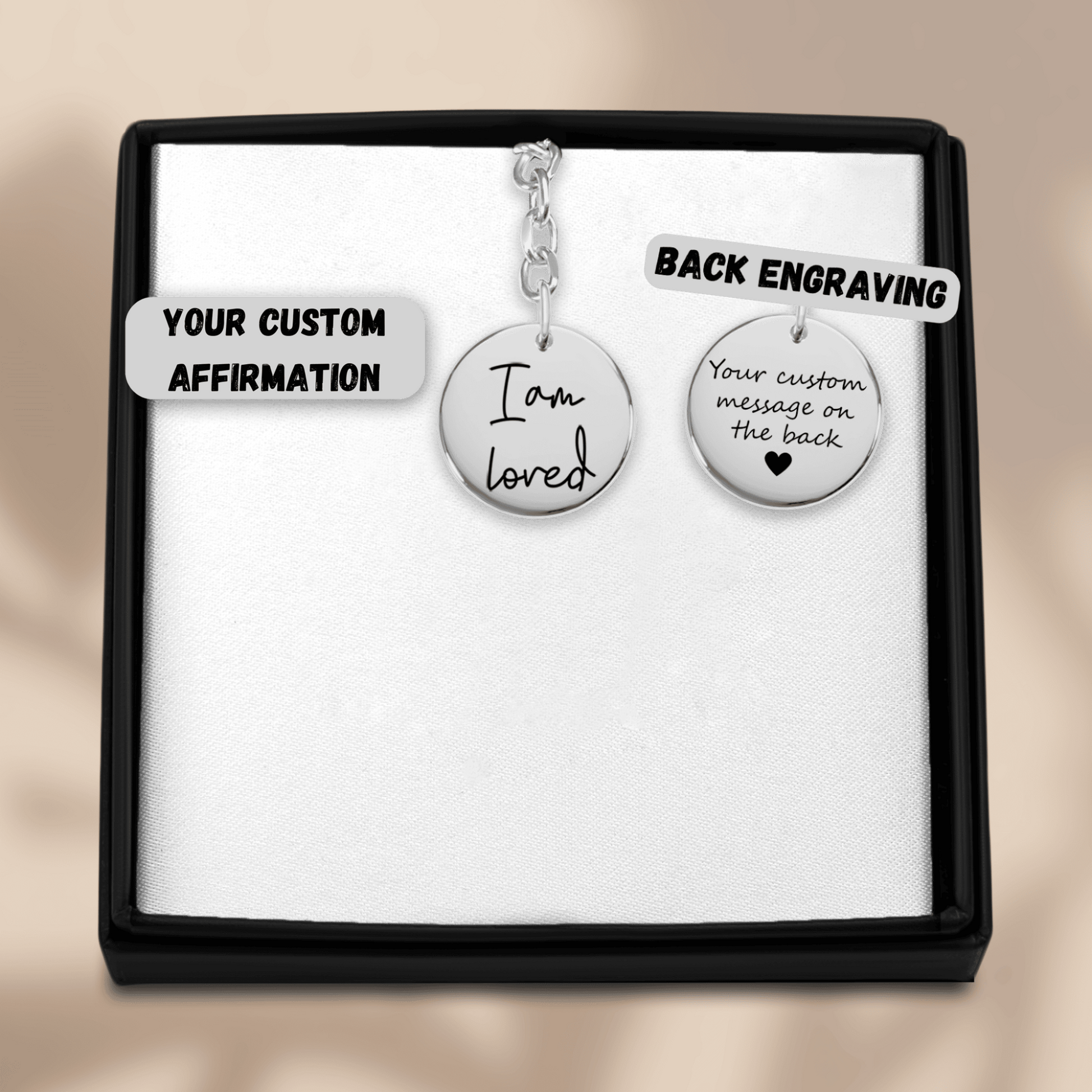 Affirmations Coin Keychain - Concordia Style Boutique