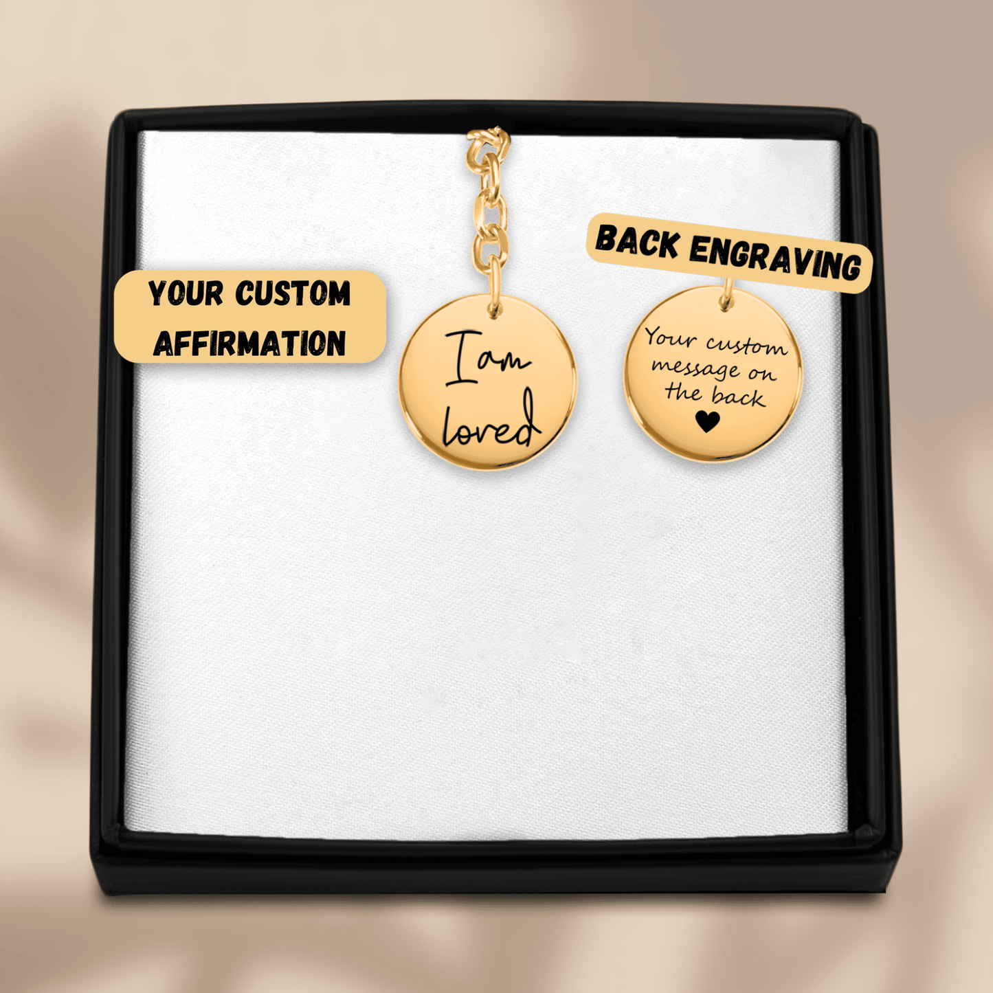 Affirmations Coin Keychain - Concordia Style Boutique