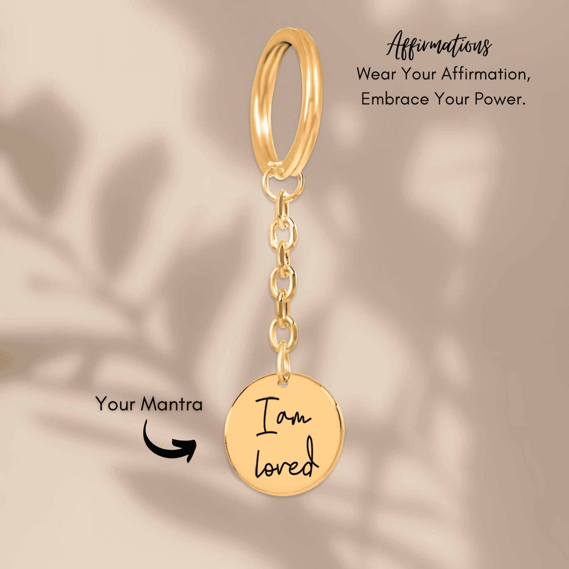 Affirmations Coin Keychain - Concordia Style Boutique