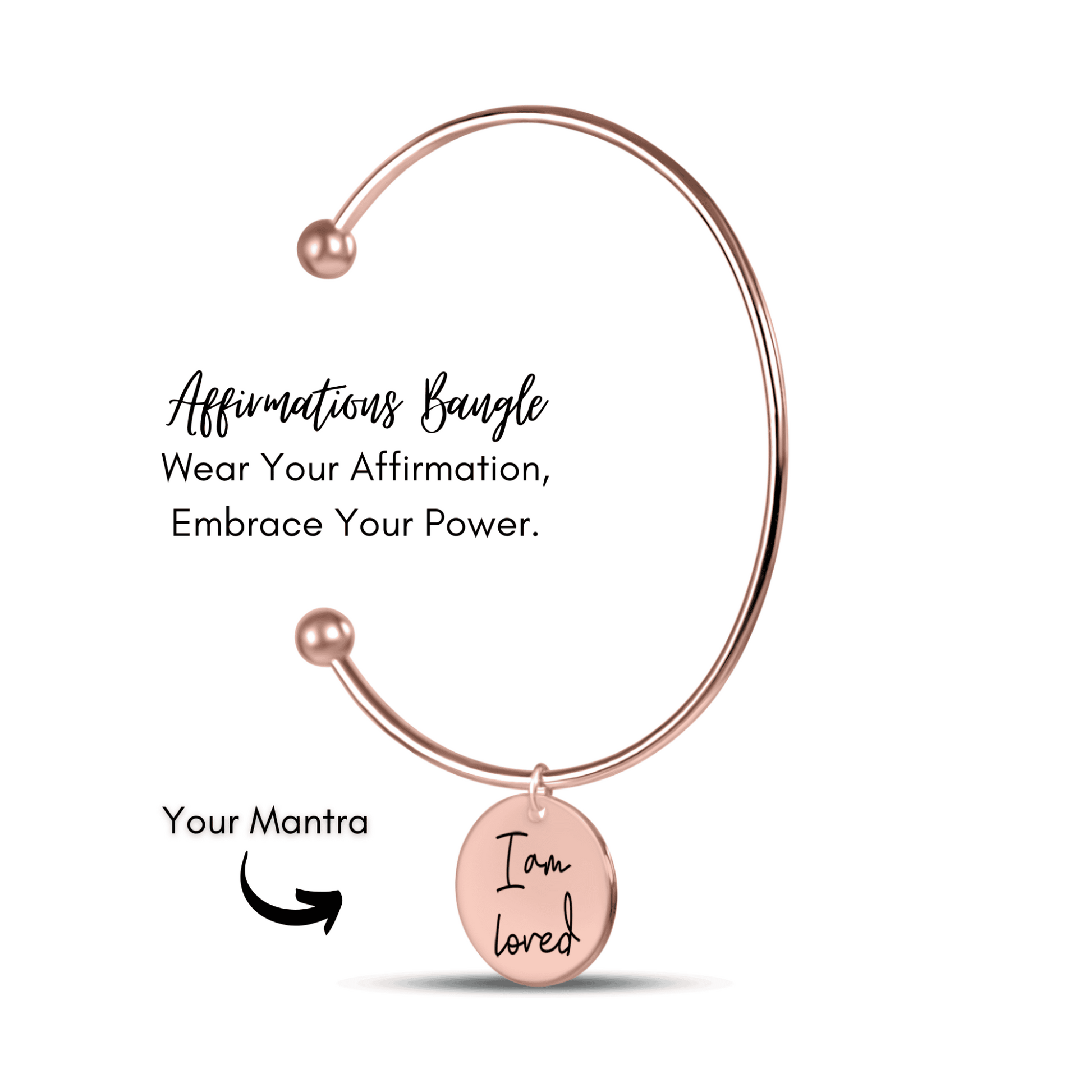 Affirmation Coin Bangle - Concordia Style Boutique