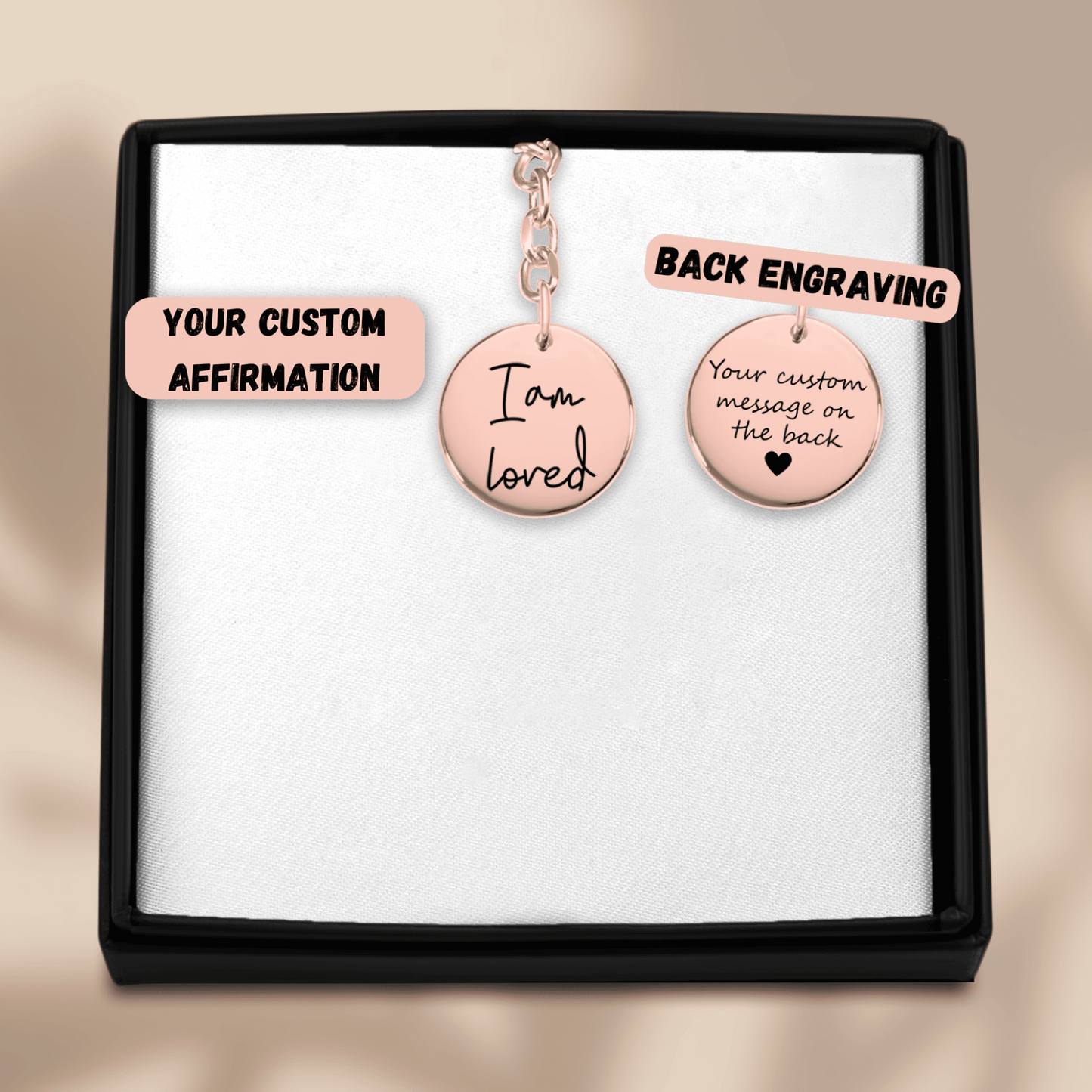Affirmations Coin Keychain - Concordia Style Boutique