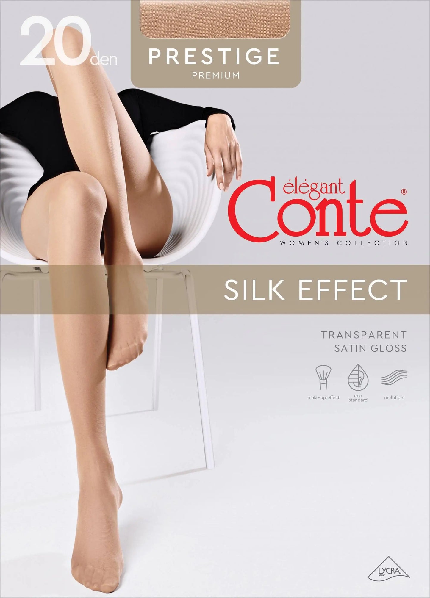 Tights Conte Prestige 20 Den - Sheer to Waist Noble Shine - Concordia Style Boutique
