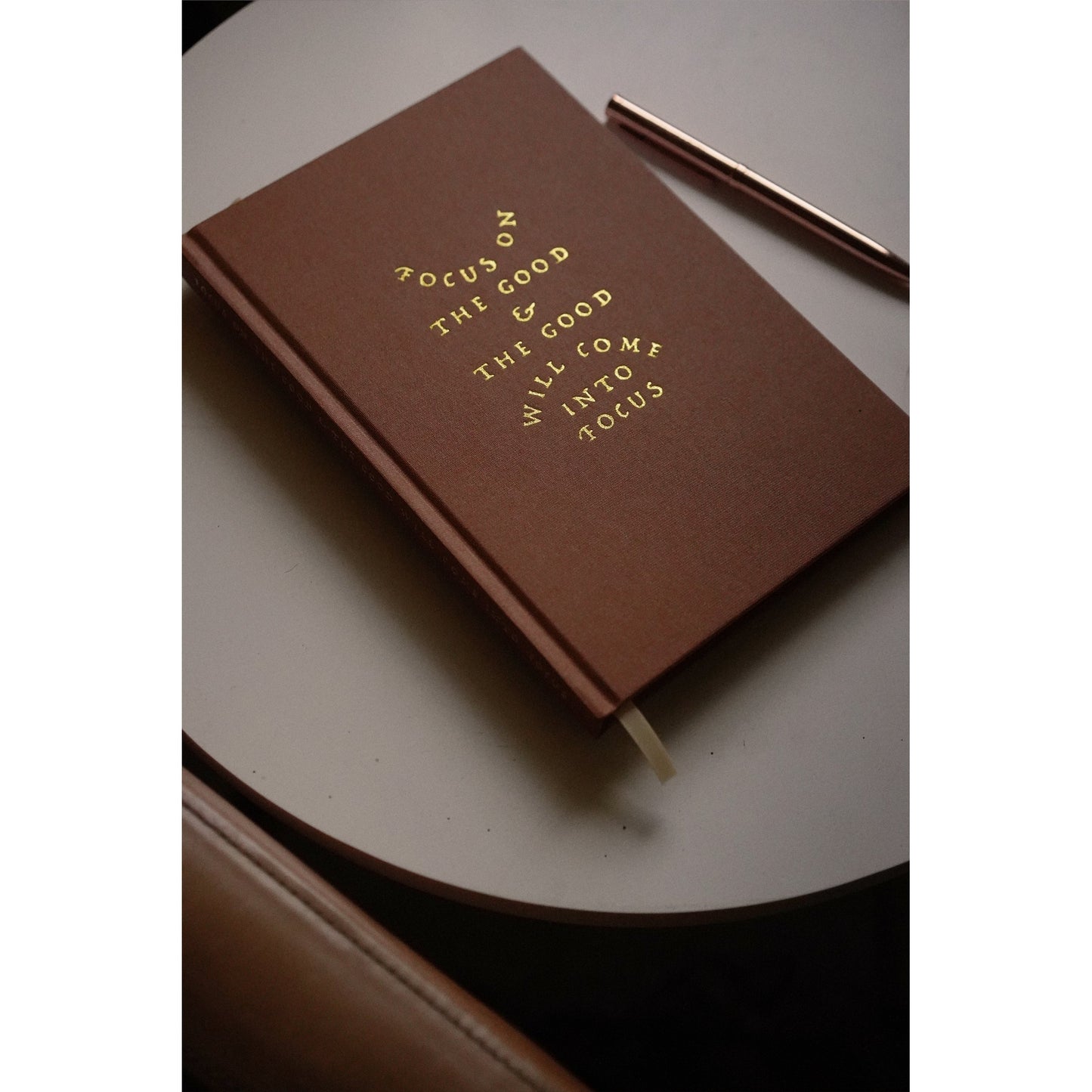 'Focus On The Good' Linen Bound Journal - Concordia Style Boutique