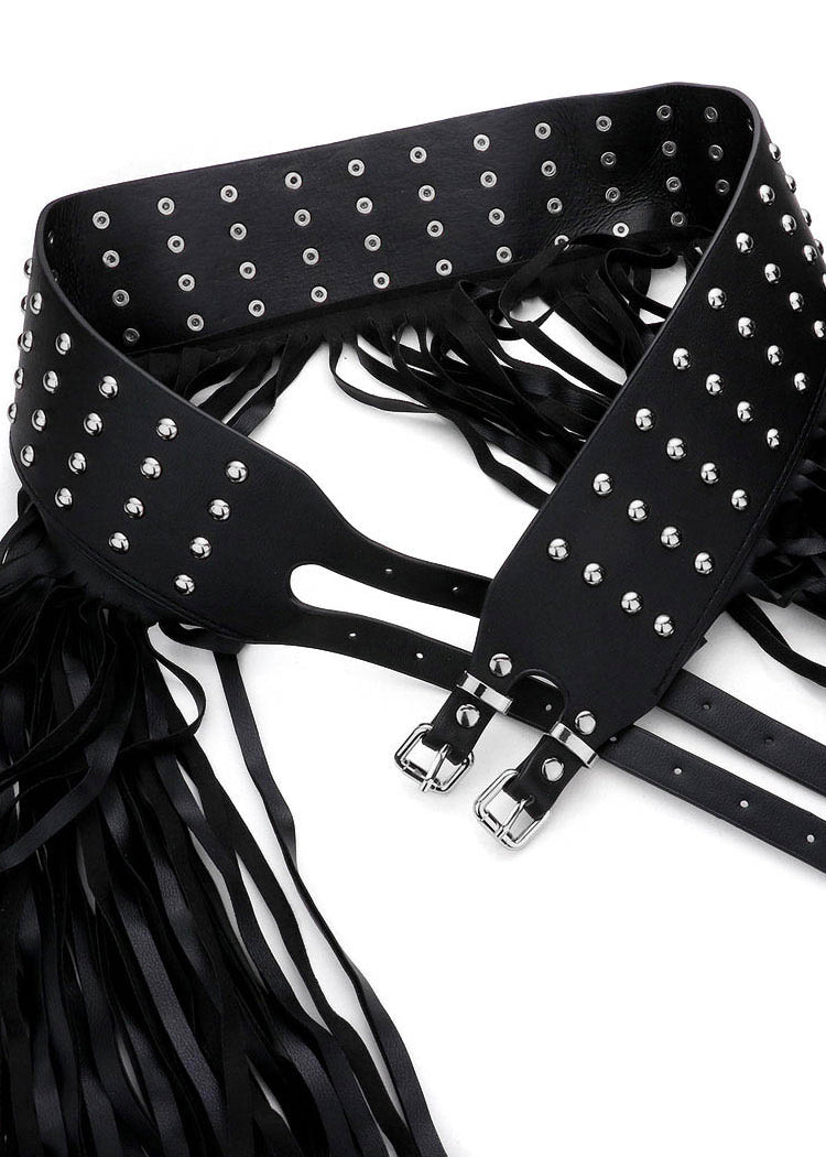 Studded Fringe Waist Belt - Concordia Style Boutique