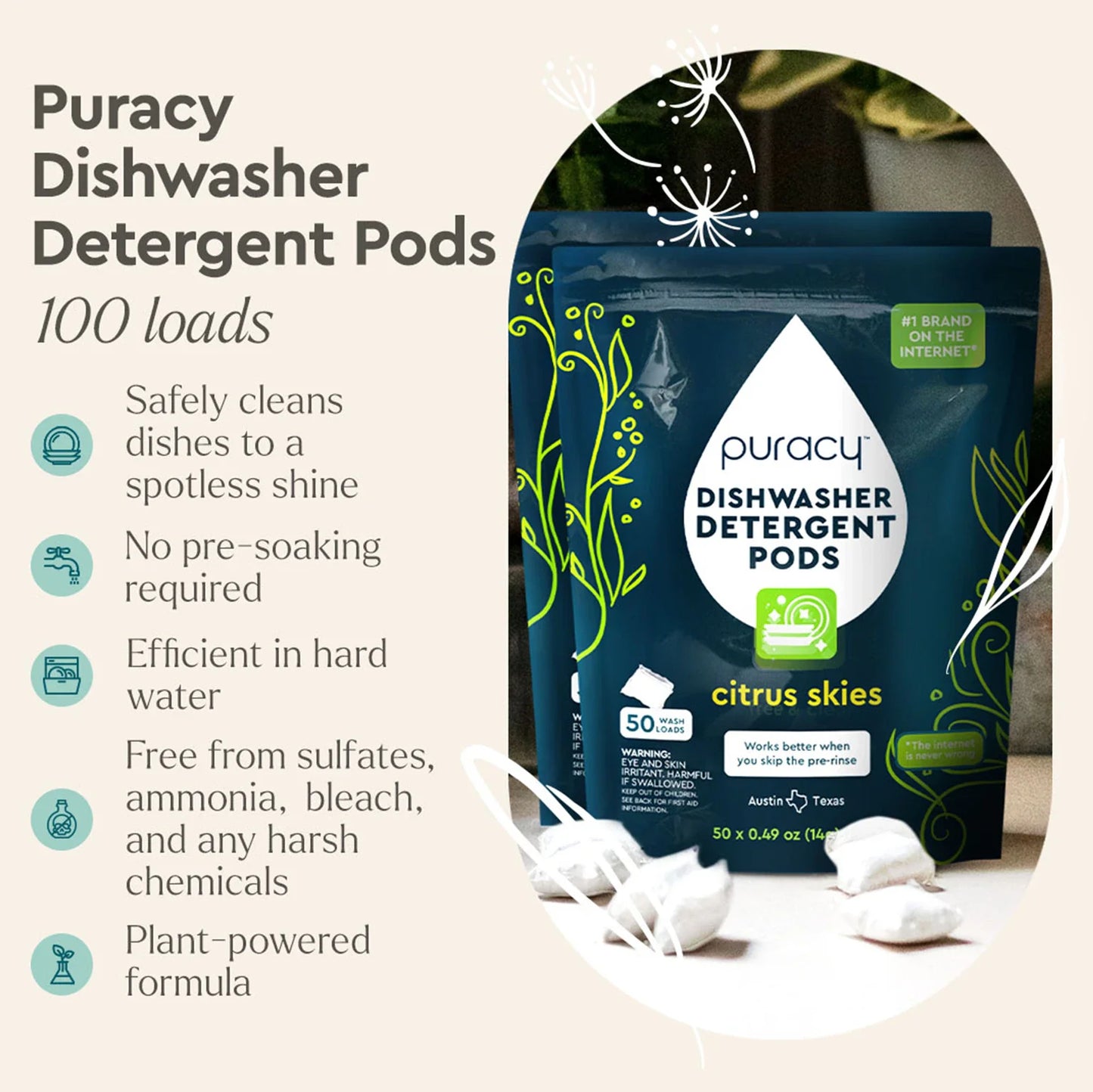 Dishwasher Detergent Pods - Concordia Style Boutique