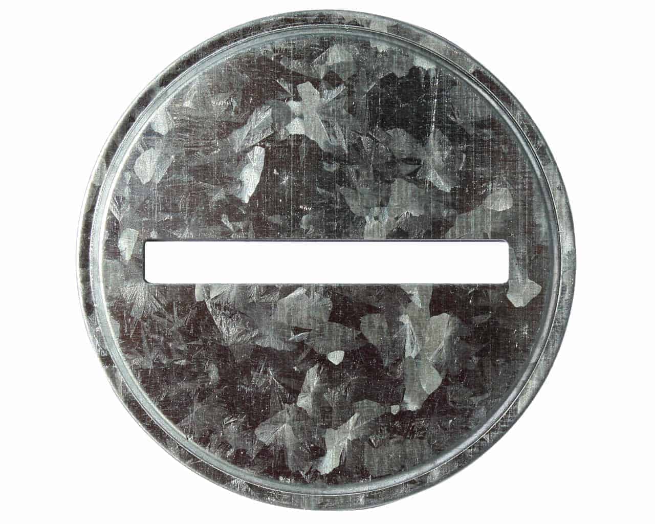 Coin Slot Bank Galvanized Metal Lid Insert for Mason Jars 10 Pack - Concordia Style Boutique