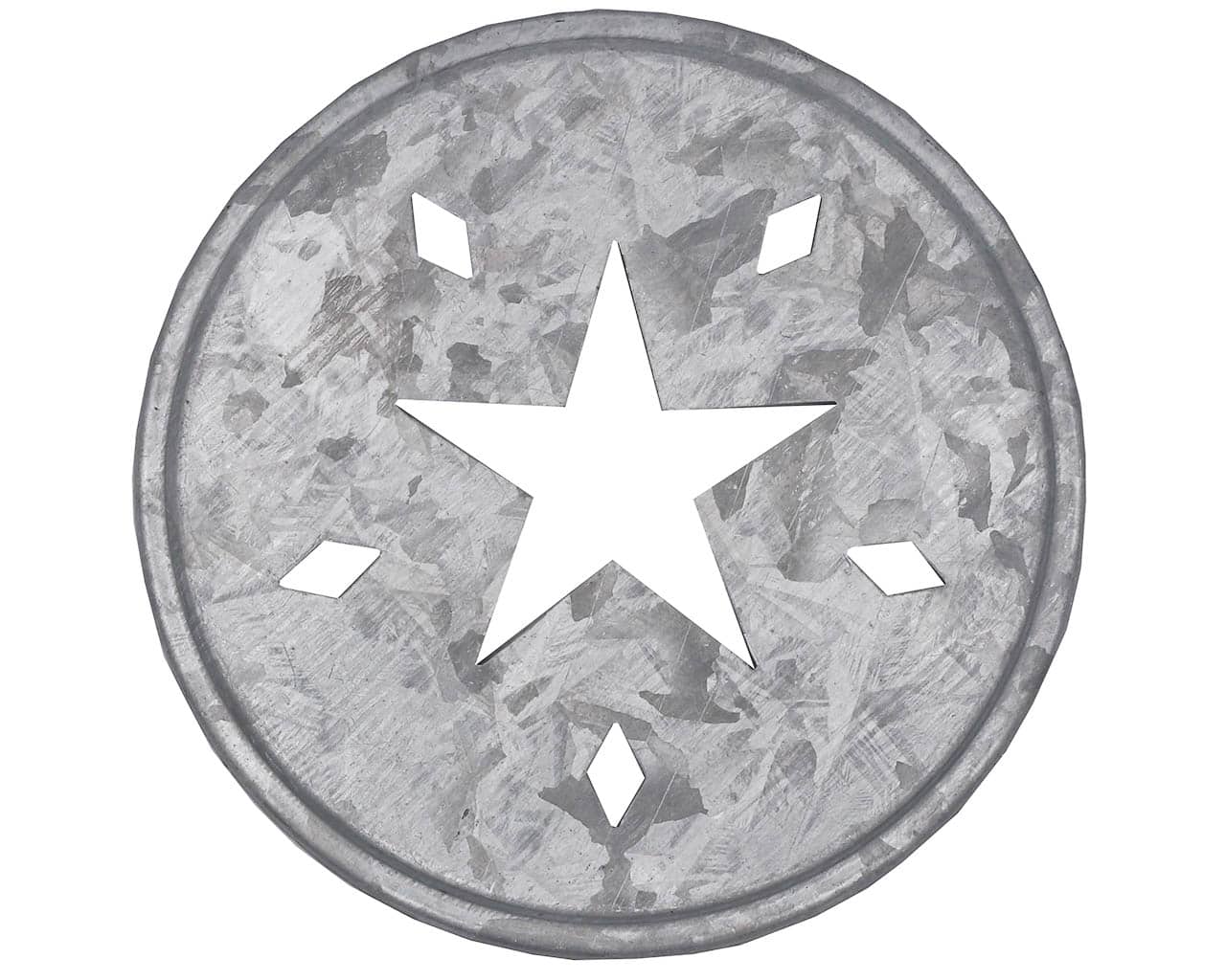 Star Cutout Galvanized Metal Lid Inserts for Mason Jars 10 Pack - Concordia Style Boutique