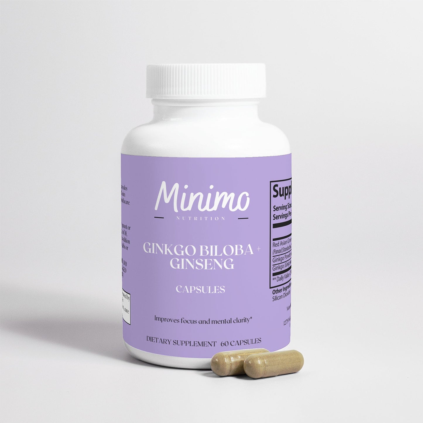 Ginkgo Biloba + Ginseng, 60 ct. - Concordia Style Boutique