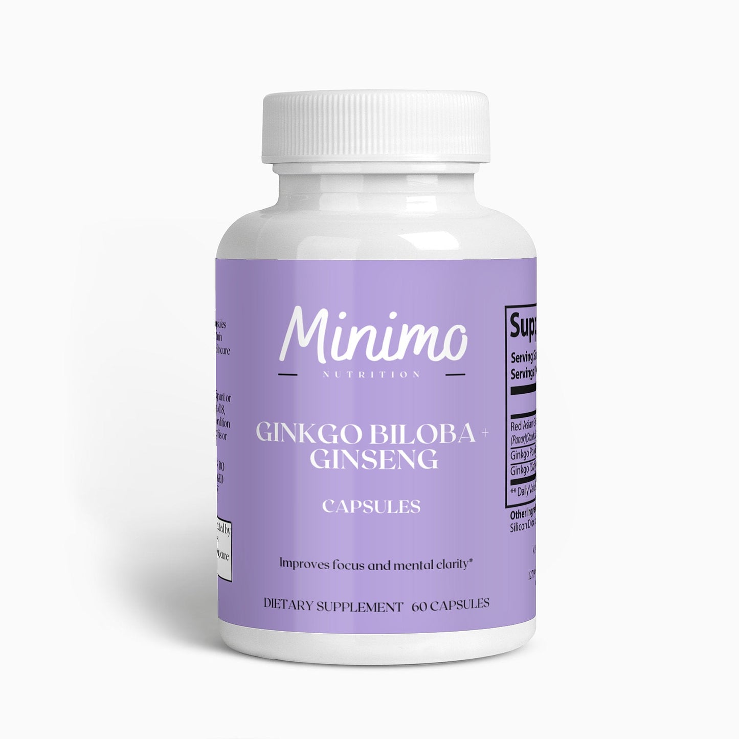 Ginkgo Biloba + Ginseng, 60 ct. - Concordia Style Boutique