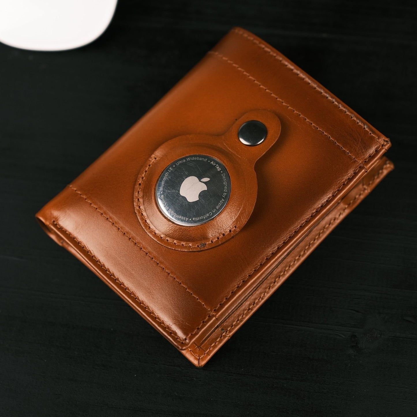 Glendo Apple AirTag Slot Leather Wallet, Handcrafted, Unisex - Concordia Style Boutique