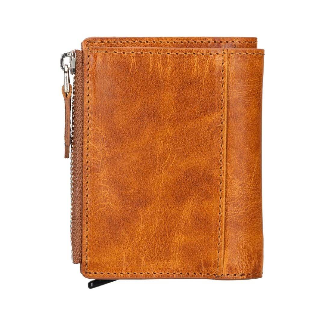 Glenrock Genuine Cowhide Leather Pop Up Card Holder Wallet - Concordia Style Boutique
