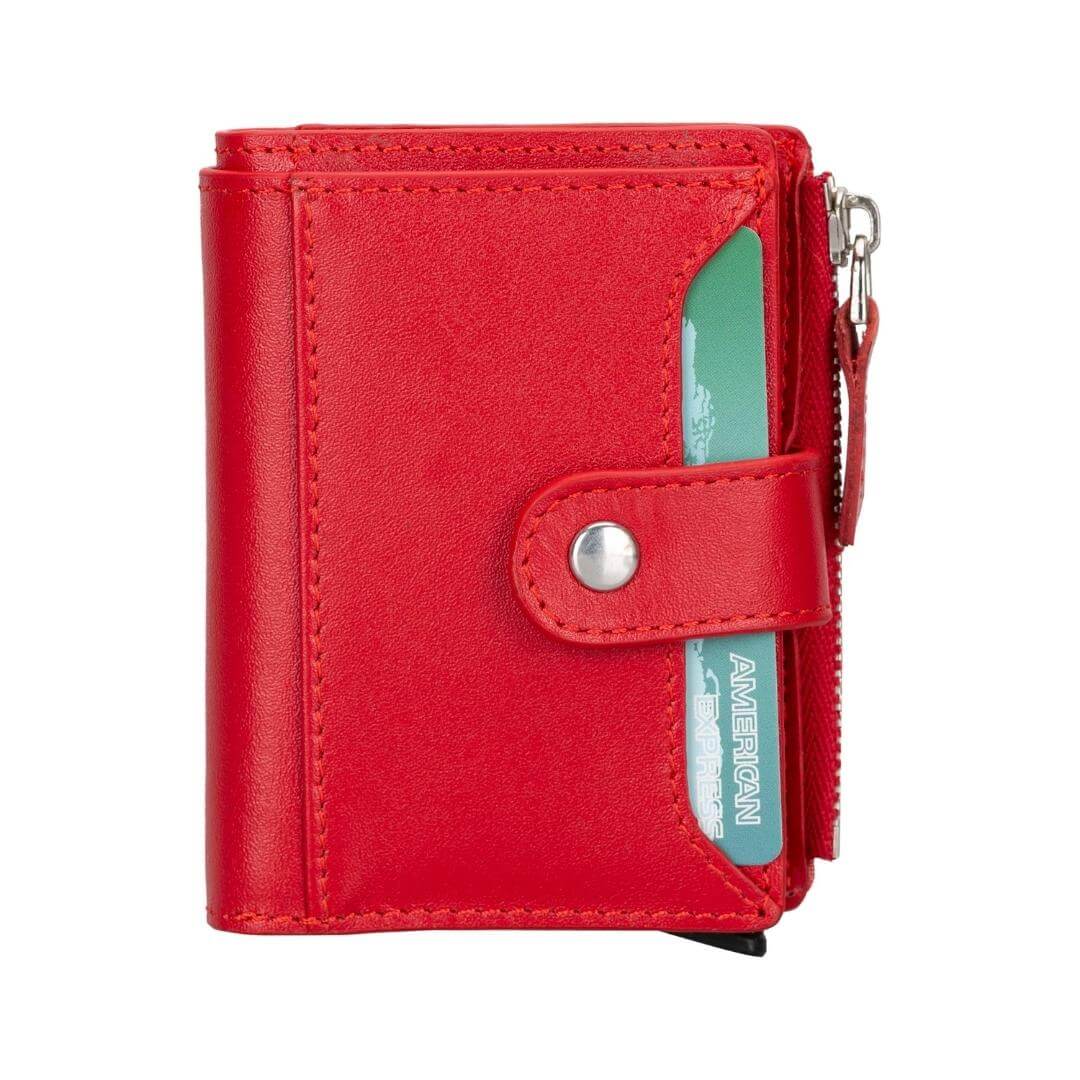 Glenrock Genuine Cowhide Leather Pop Up Card Holder Wallet - Concordia Style Boutique