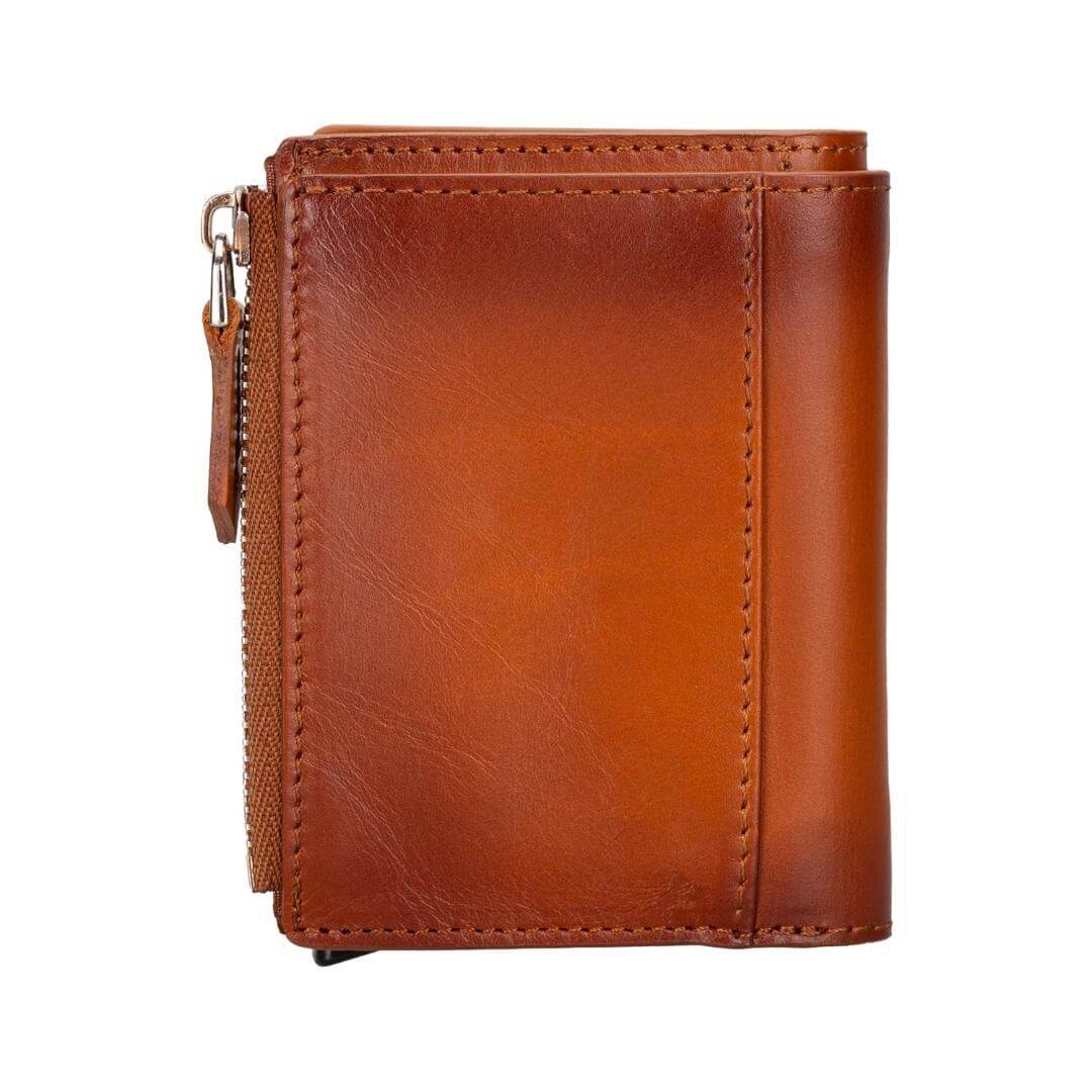 Glenrock Genuine Cowhide Leather Pop Up Card Holder Wallet - Concordia Style Boutique