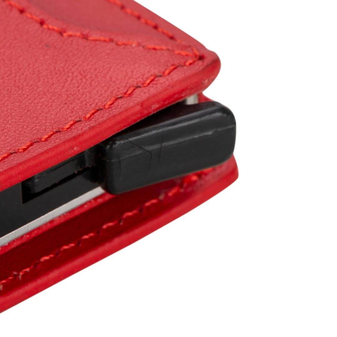 Glenrock Genuine Cowhide Leather Pop Up Card Holder Wallet - Concordia Style Boutique