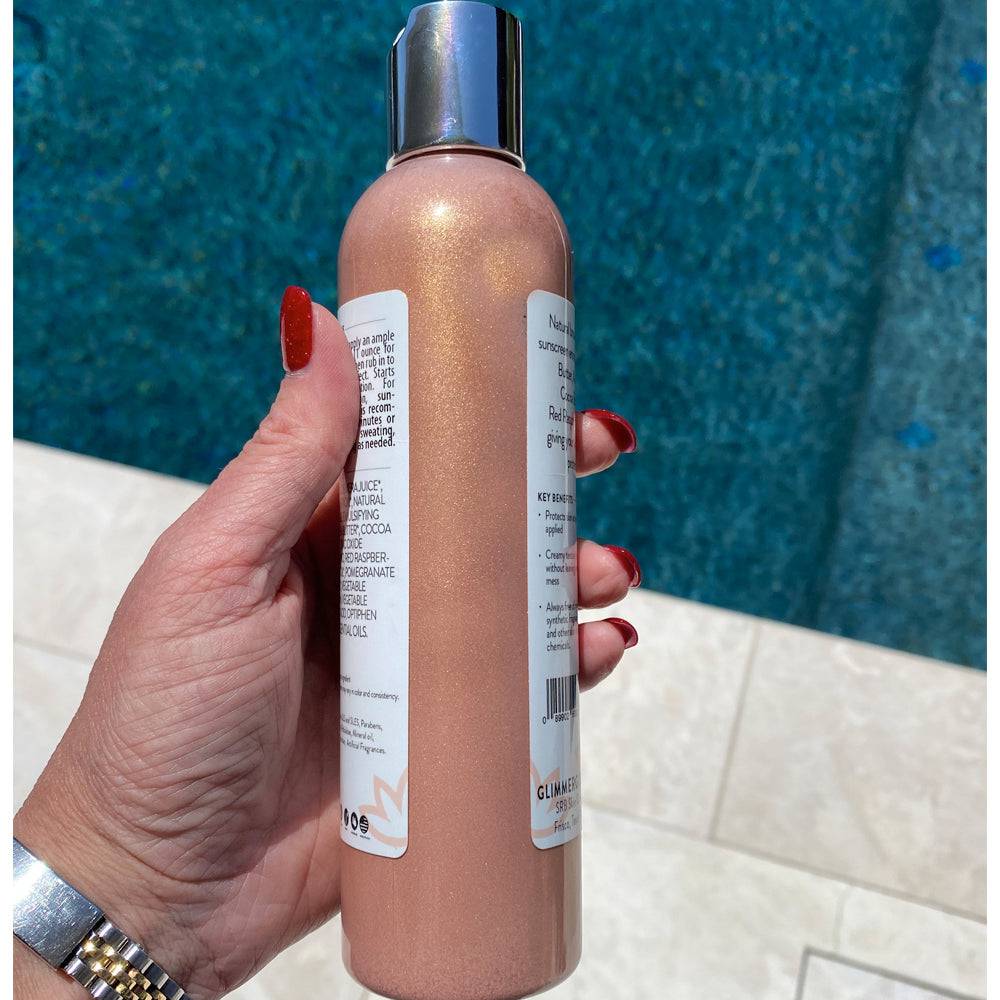 Goddess Glow Shimmer Suntan Lotion SPF 40 - Reef-Safe Radiance - Concordia Style Boutique