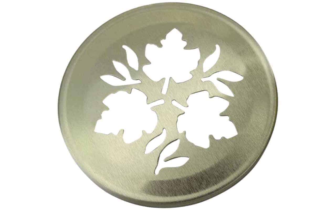 Leaf Pattern Gold or Copper Lid Inserts for RM Mason Jars 10 Pack - Concordia Style Boutique