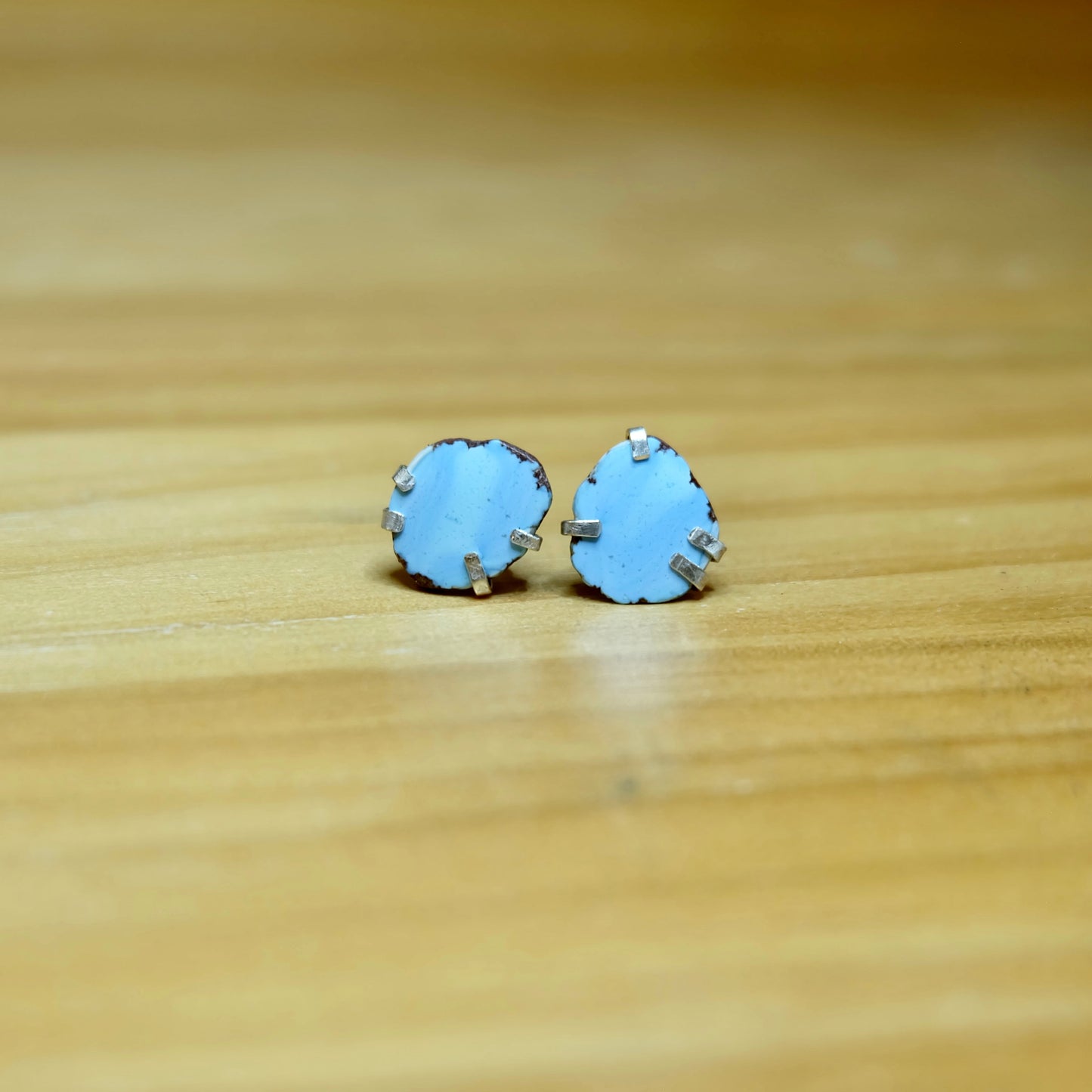 Golden Hills Turquoise Stud Earrings
