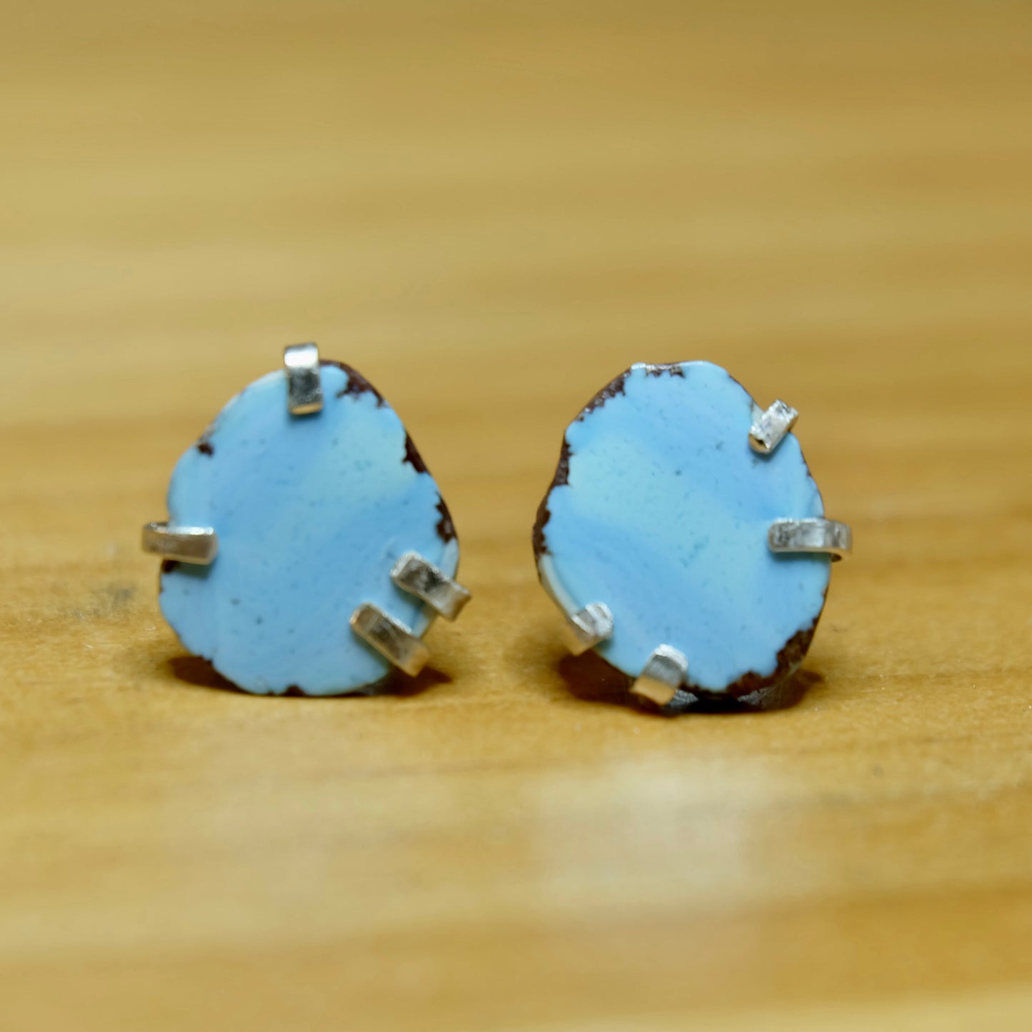 Golden Hills Turquoise Stud Earrings